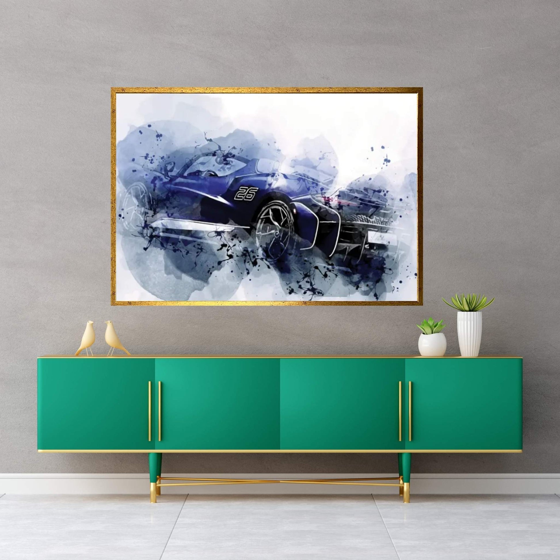 2021 Mclaren Elva 815 HP Exterior Canvas Wall Art - Y Canvas