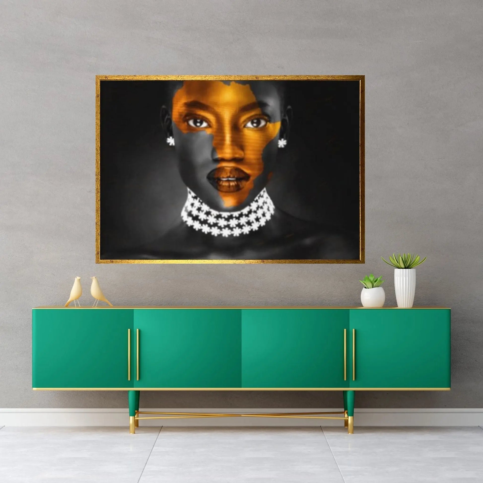 African Woman Art, African Woman Canvas, African Art - Y Canvas