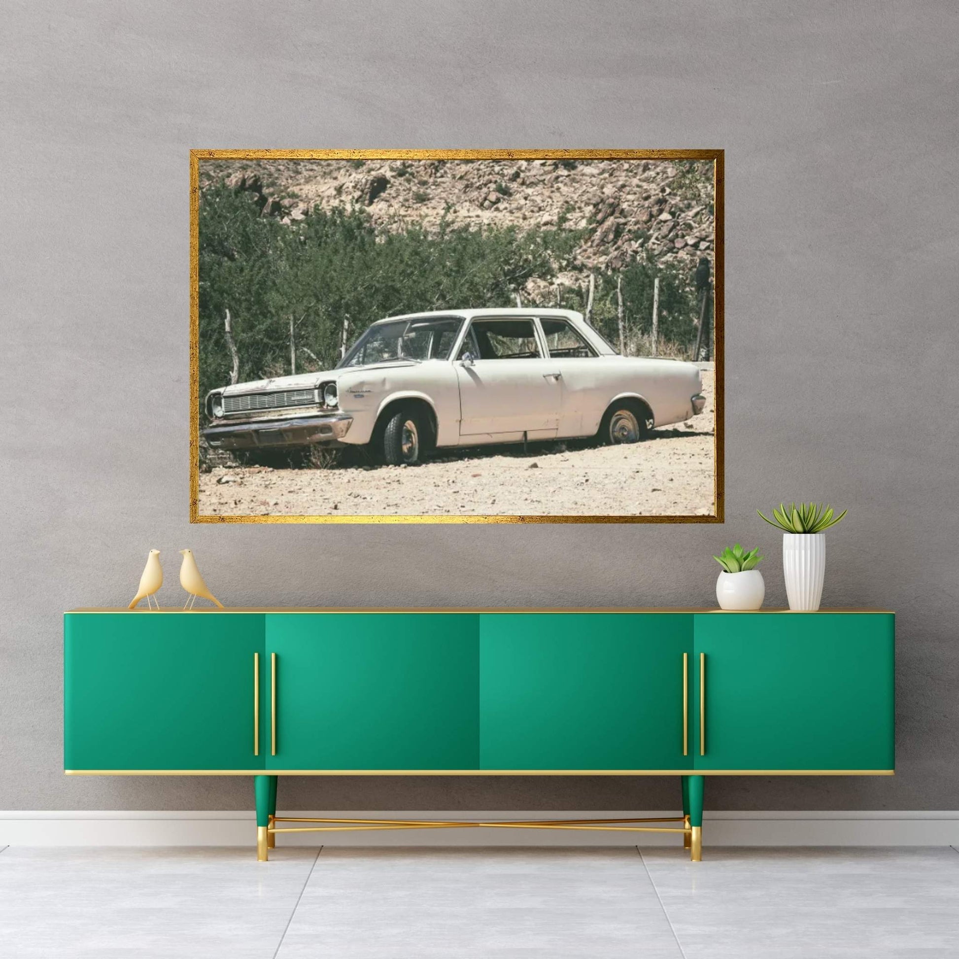 American West - Old Rambler Canvas Wall Art - Y Canvas