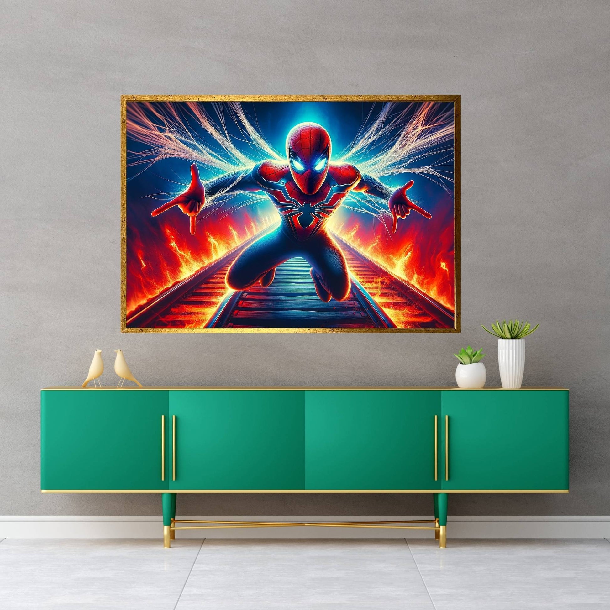 Spiderman Canvas Wall Art - Y Canvas