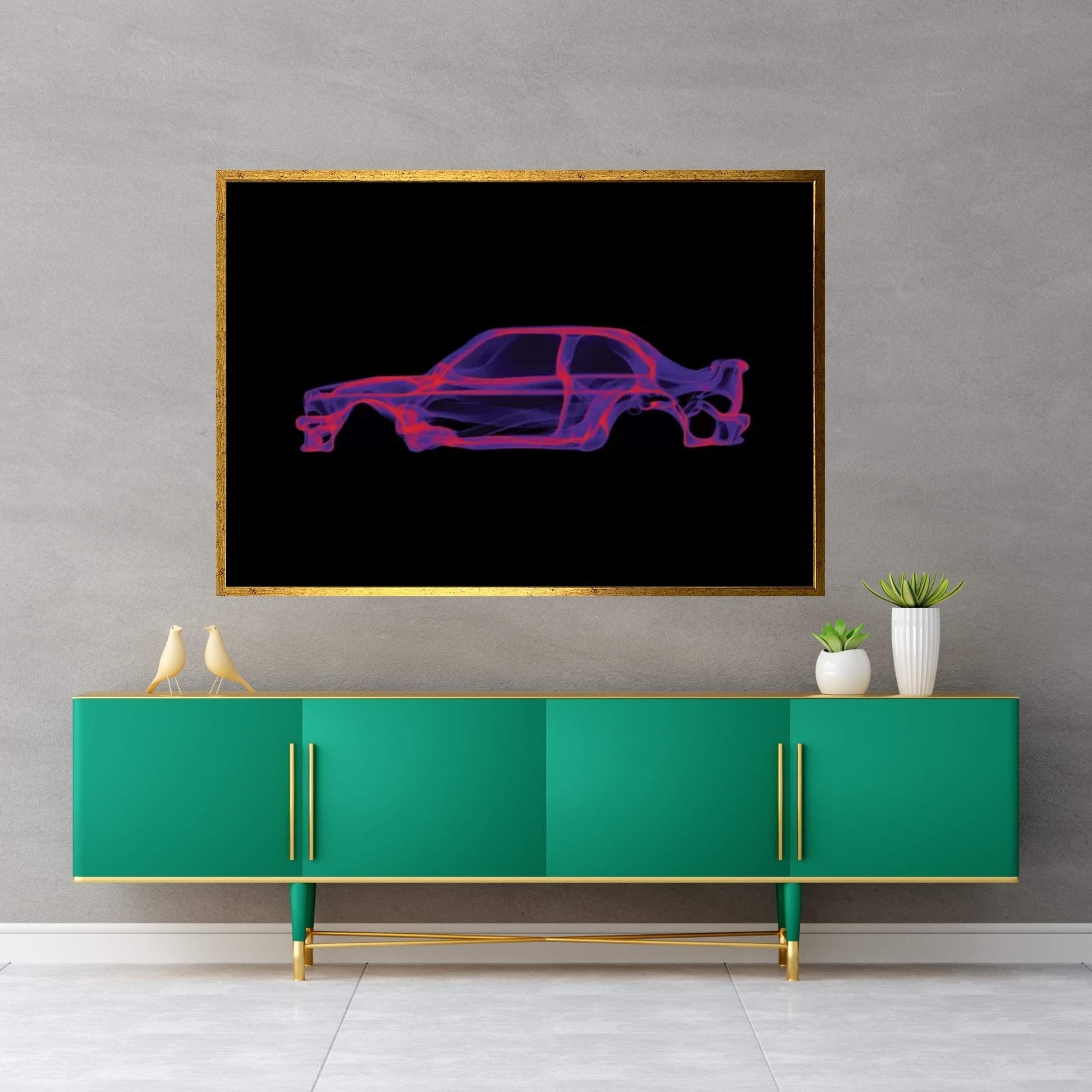 BMW E30 M3 Canvas Wall Art - Y Canvas