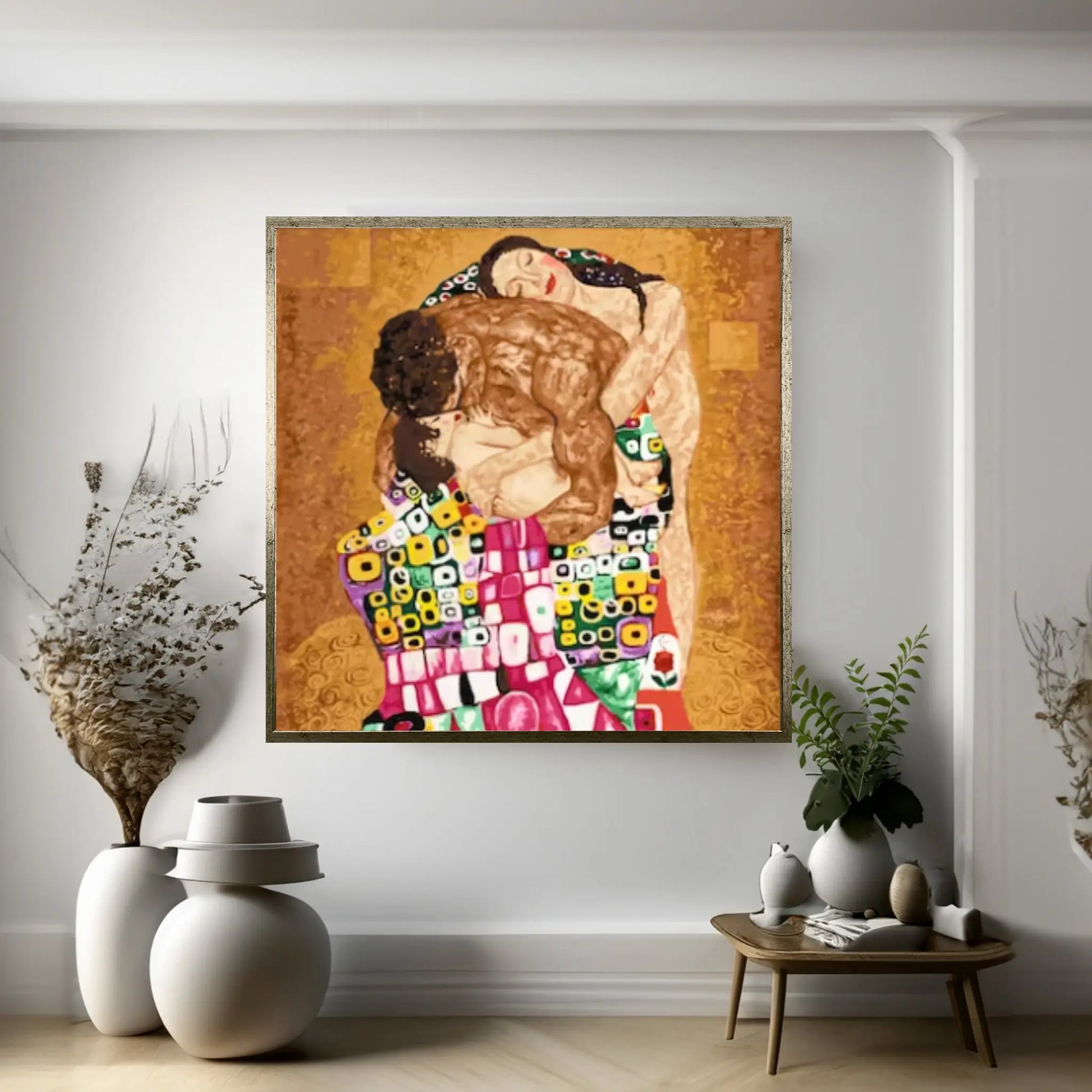 Gustav Klimt The Family, Famous Art Canvas, Gustav Klimt Canvas Art, Art Nouveau Artwork - Y Canvas