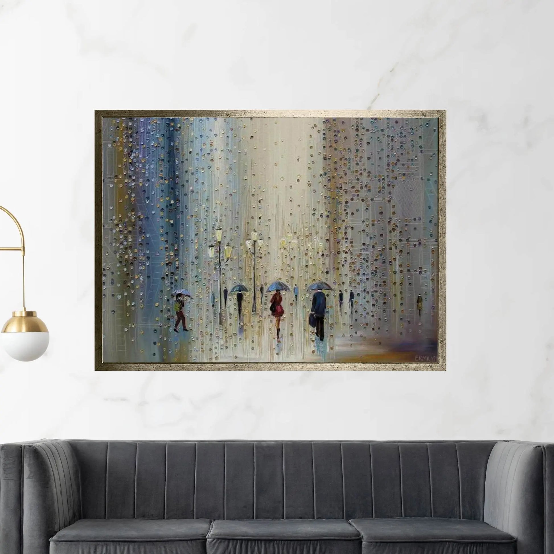 Under A Rainy Sky Canvas Wall Art - Y Canvas