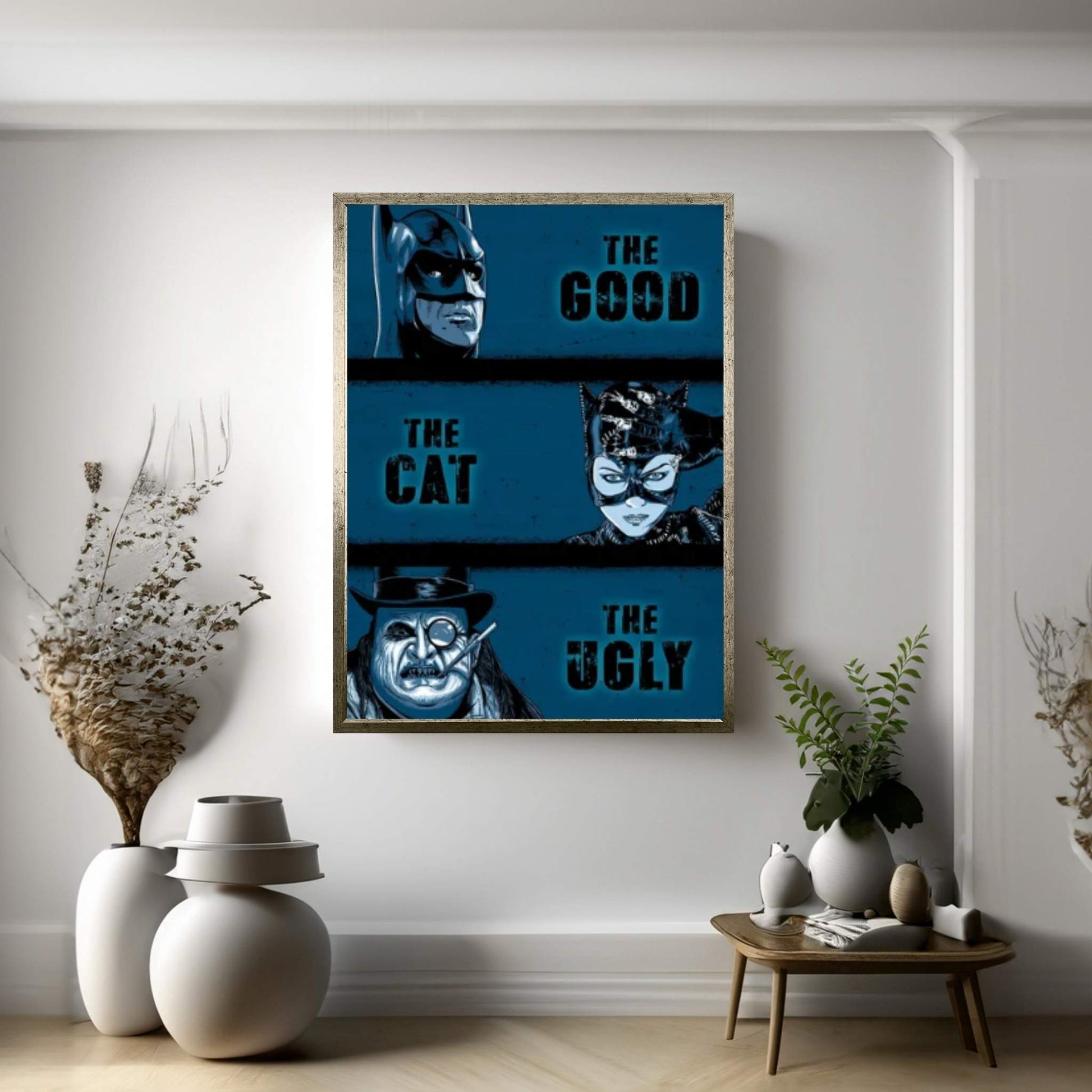 The Good The Cat And The Ugly Canvas Wall Art - Y Canvas