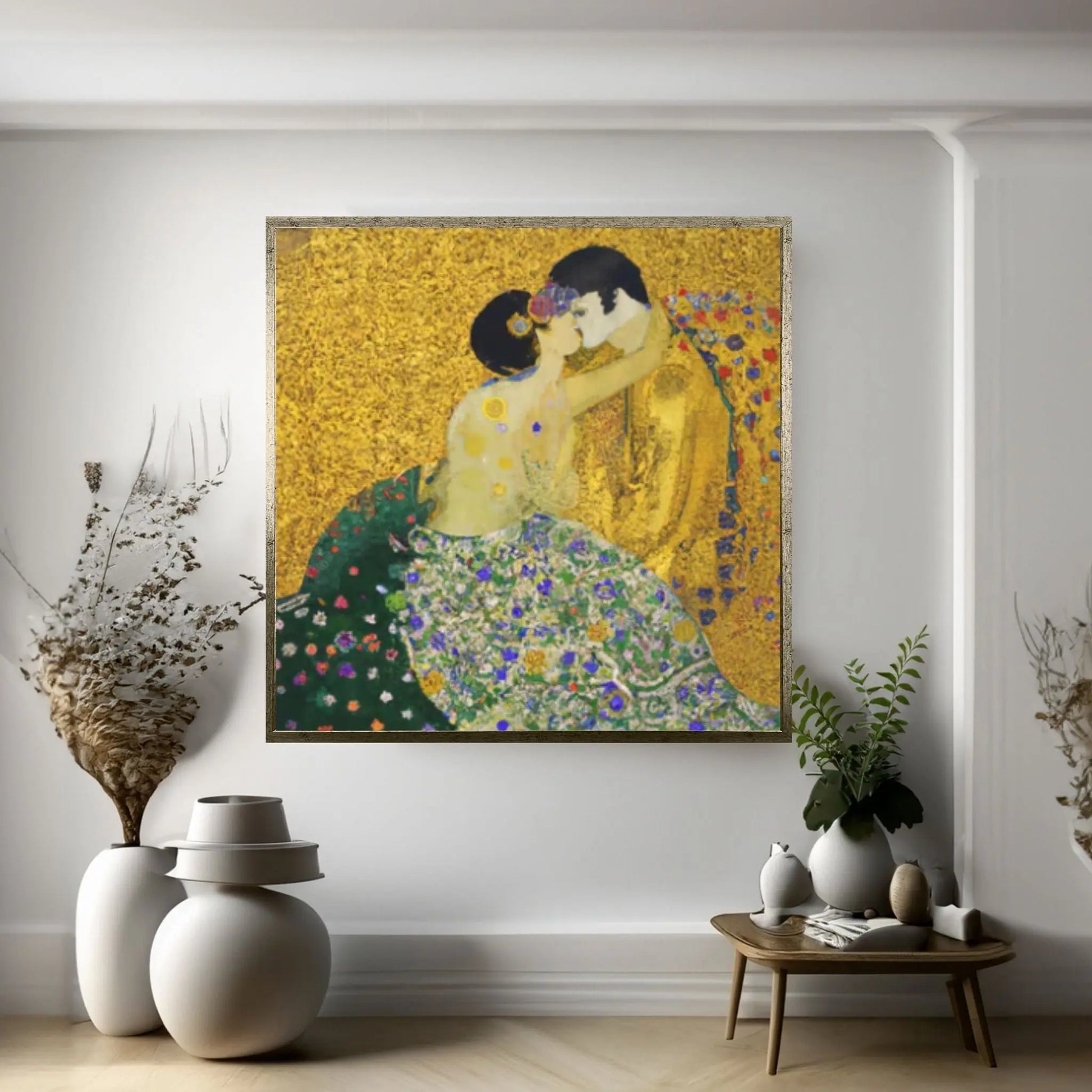 The Kiss Canvas Wall Art - Gustav Klimt, Austrian Symbolist Painter, Fine Art, Classic Art - Y Canvas