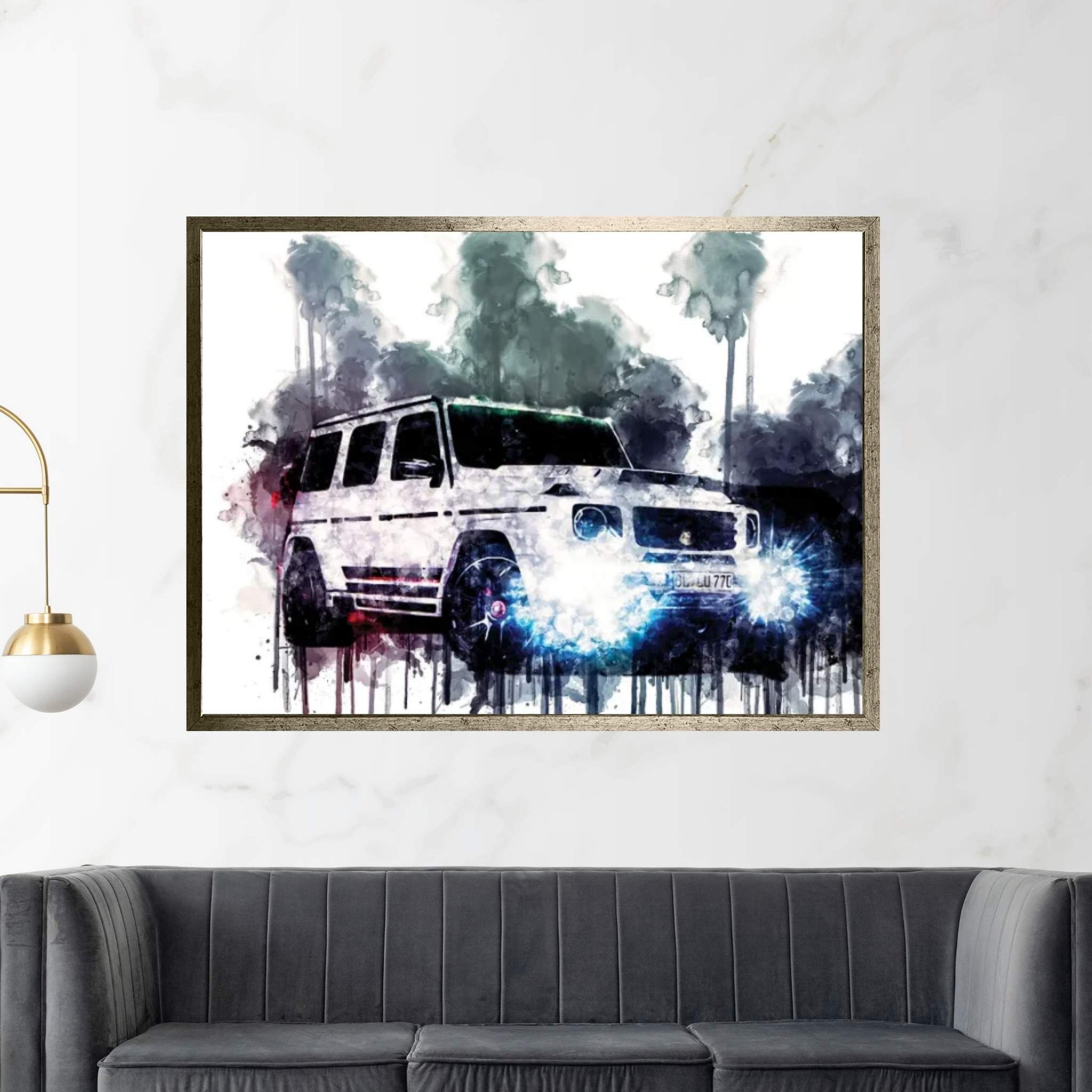 Car 2019 Mercedes AMG G63 Canvas Wall Art - Y Canvas