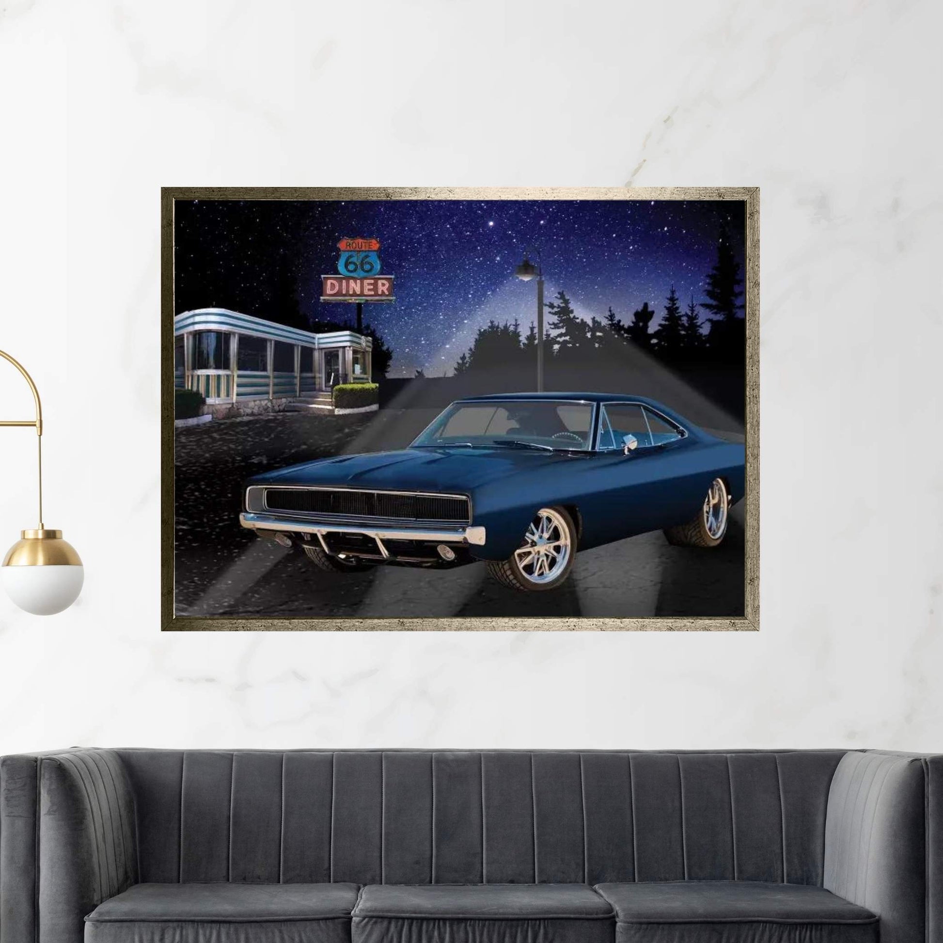 66 Muscle I Canvas Wall Art - Y Canvas