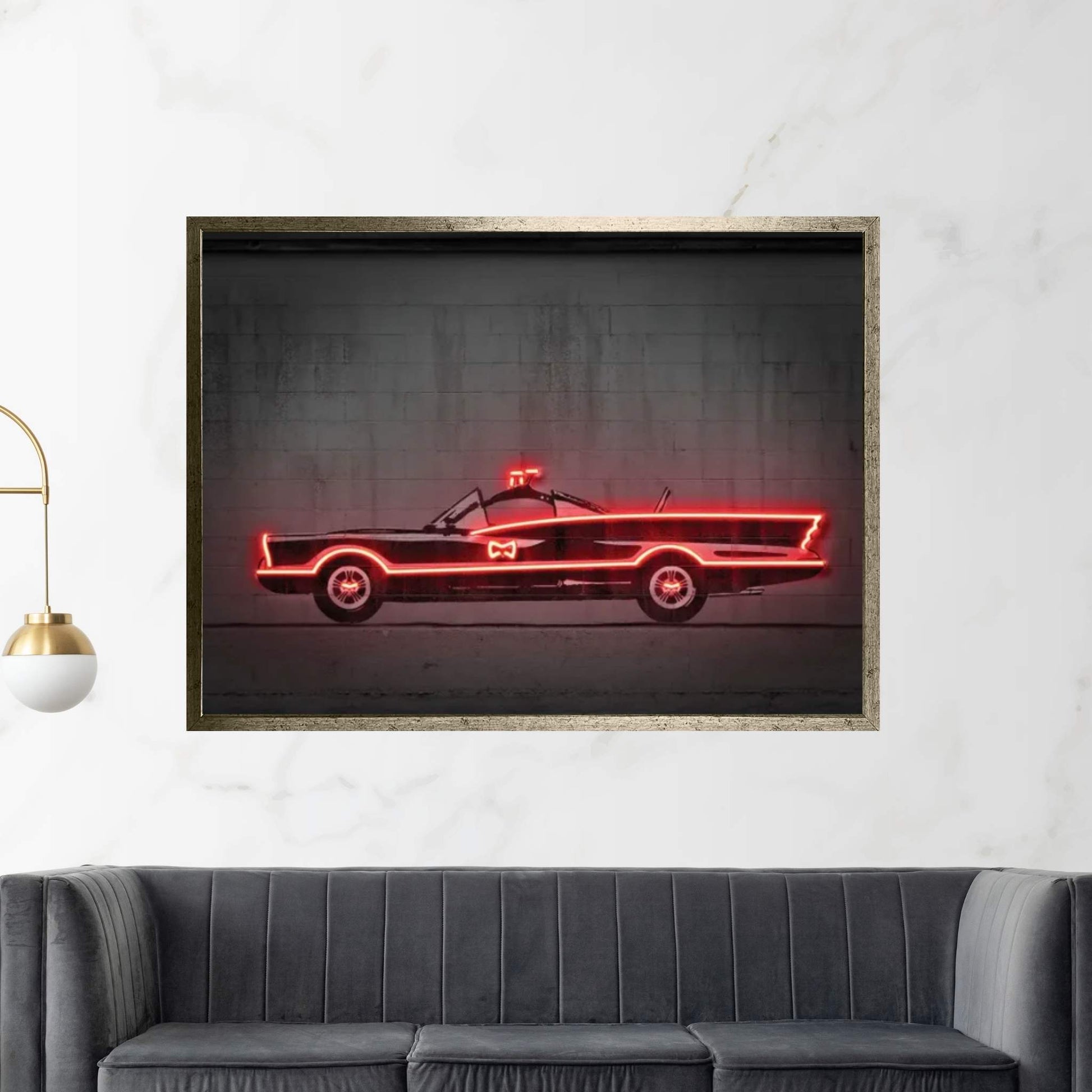 Batmobile 66 Canvas Wall Art - Y Canvas