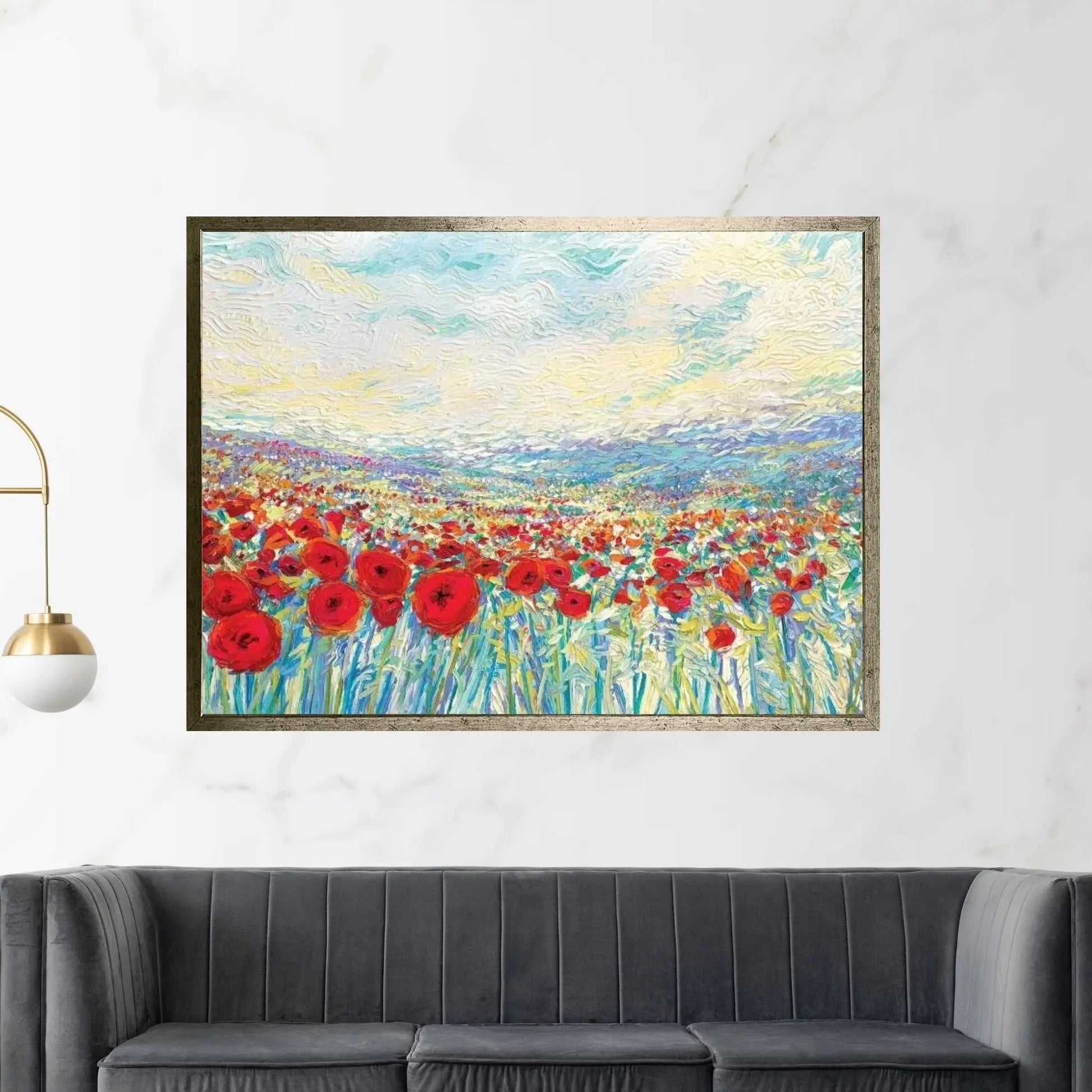 Poppies Of Oz Canvas Wall Art - Y Canvas