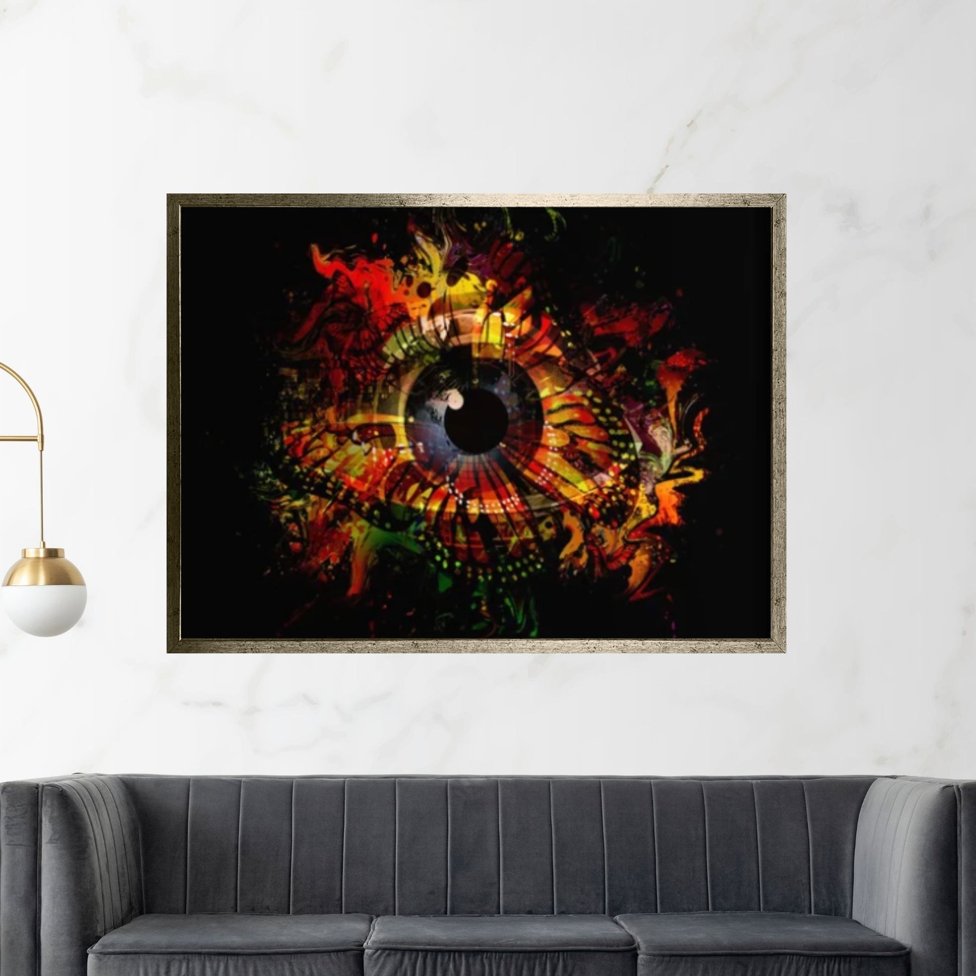 The Eye Abstract Printing Wall Art - Y Canvas