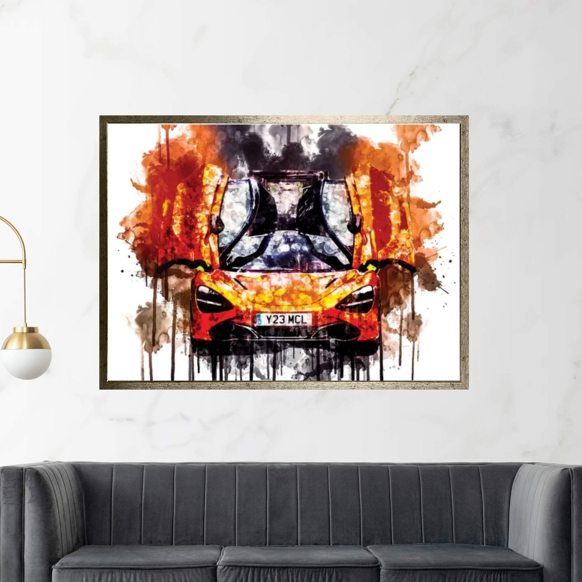 2017 McLaren 720s Coupe Vehicle CLXX Canvas Wall Art - Y Canvas