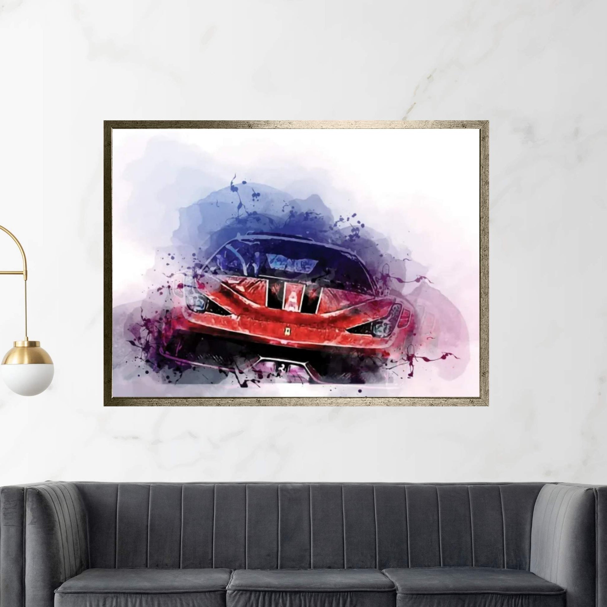 Ferrari 458 1talia Supercars 2015 Canvas Wall Art - Y Canvas