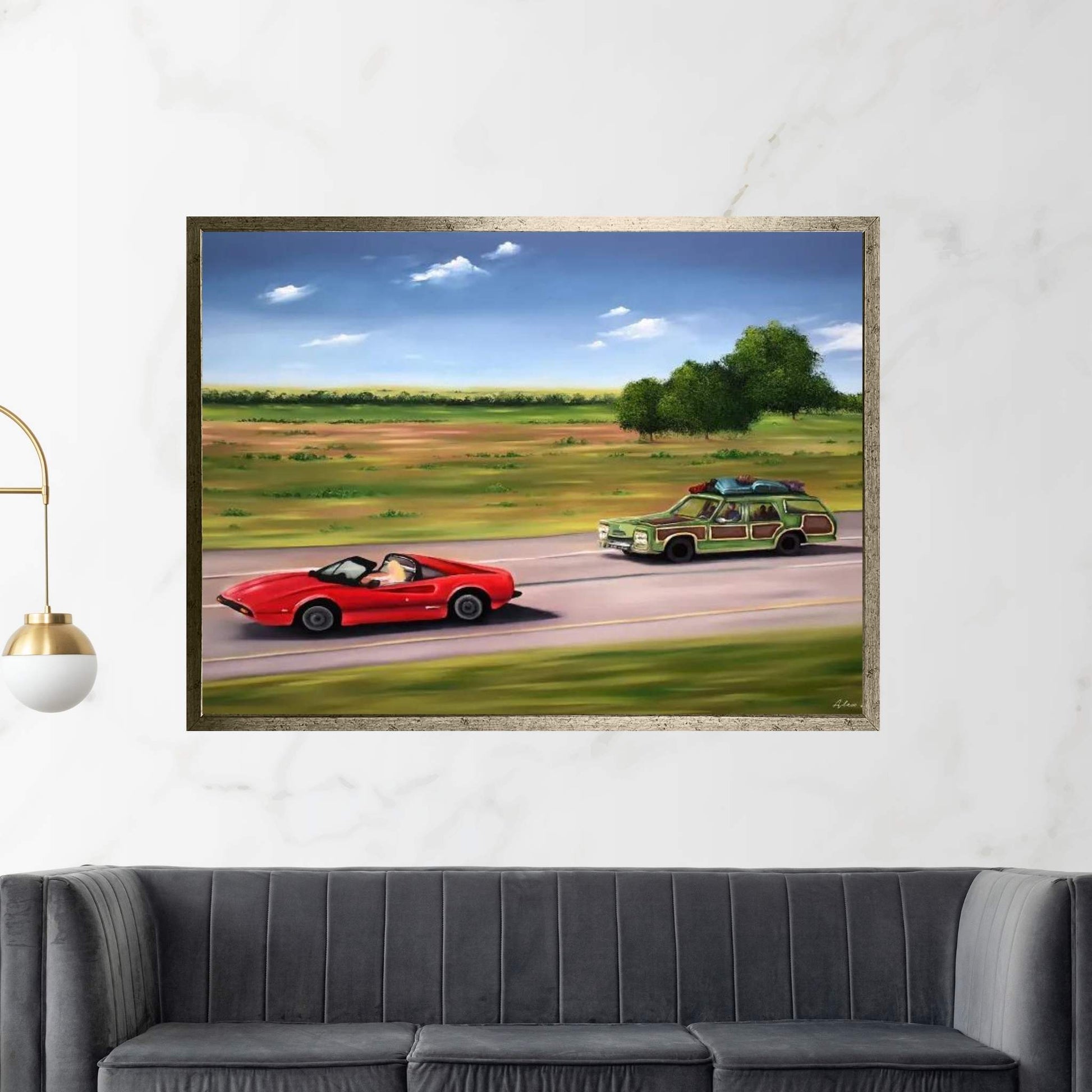 Holiday Road Canvas Wall Art - Y Canvas