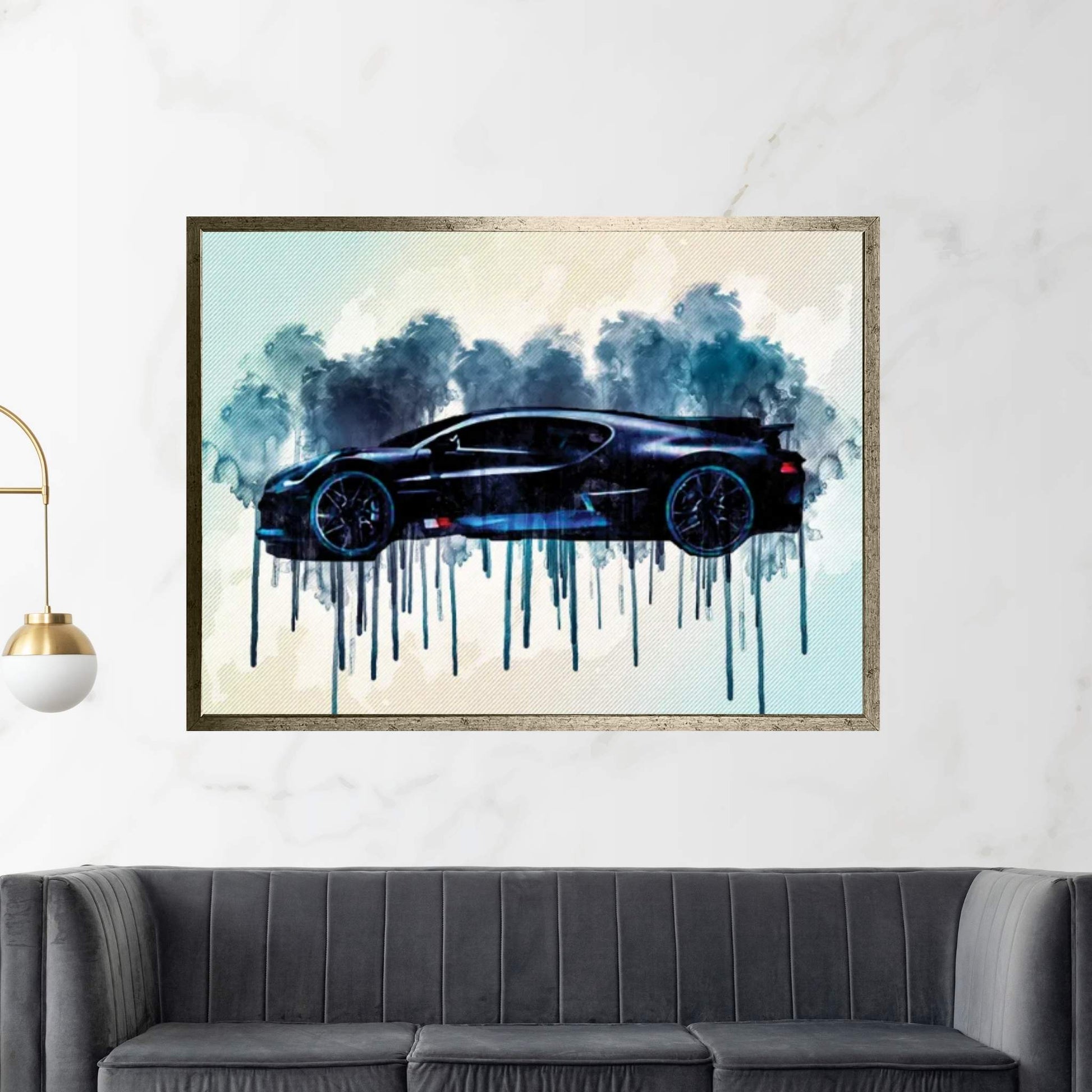 2019 Bugatti Divo Luxury Hypercar Canvas Wall Art - Y Canvas