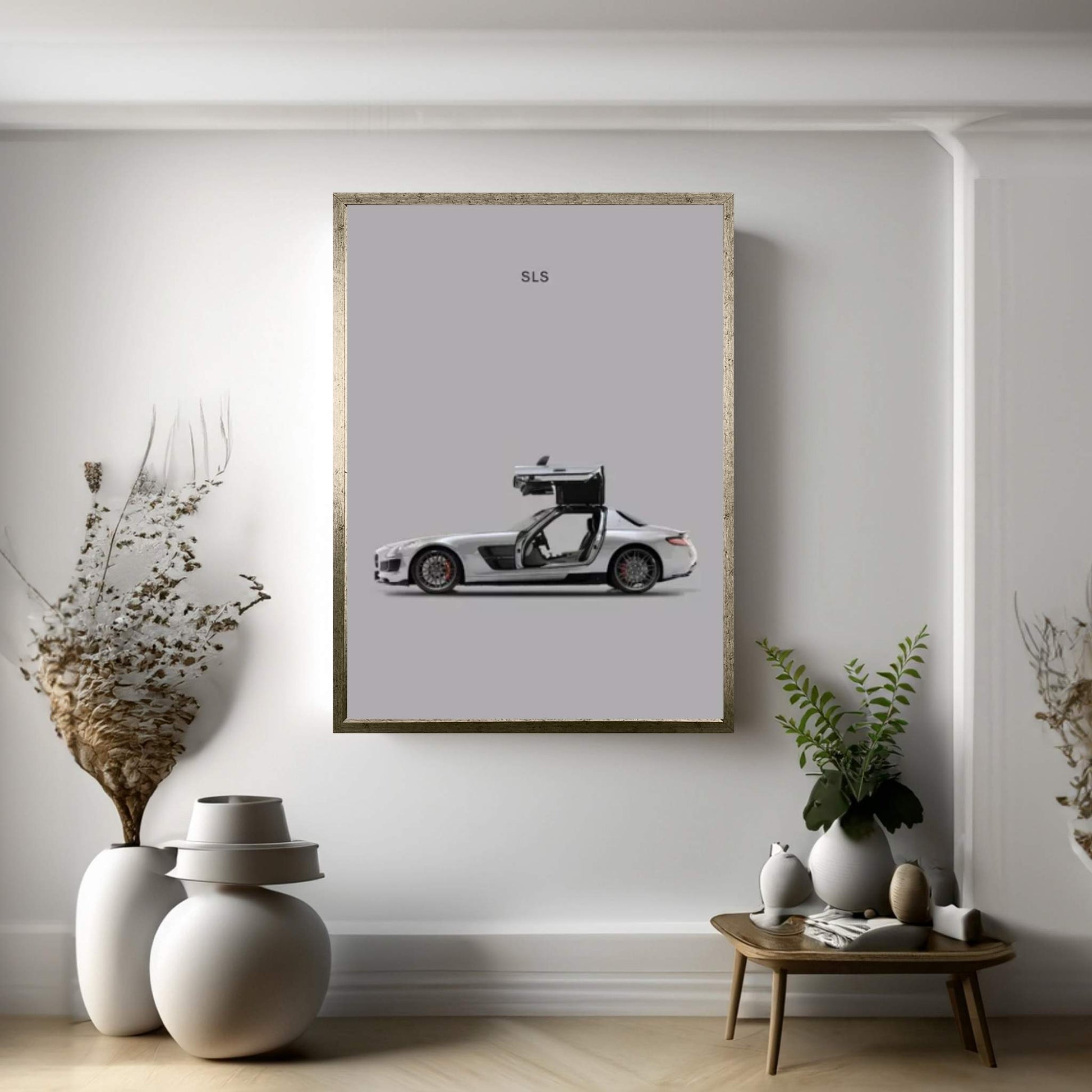 Mercedes-Benz SLS AMG Canvas Wall Art - Y Canvas