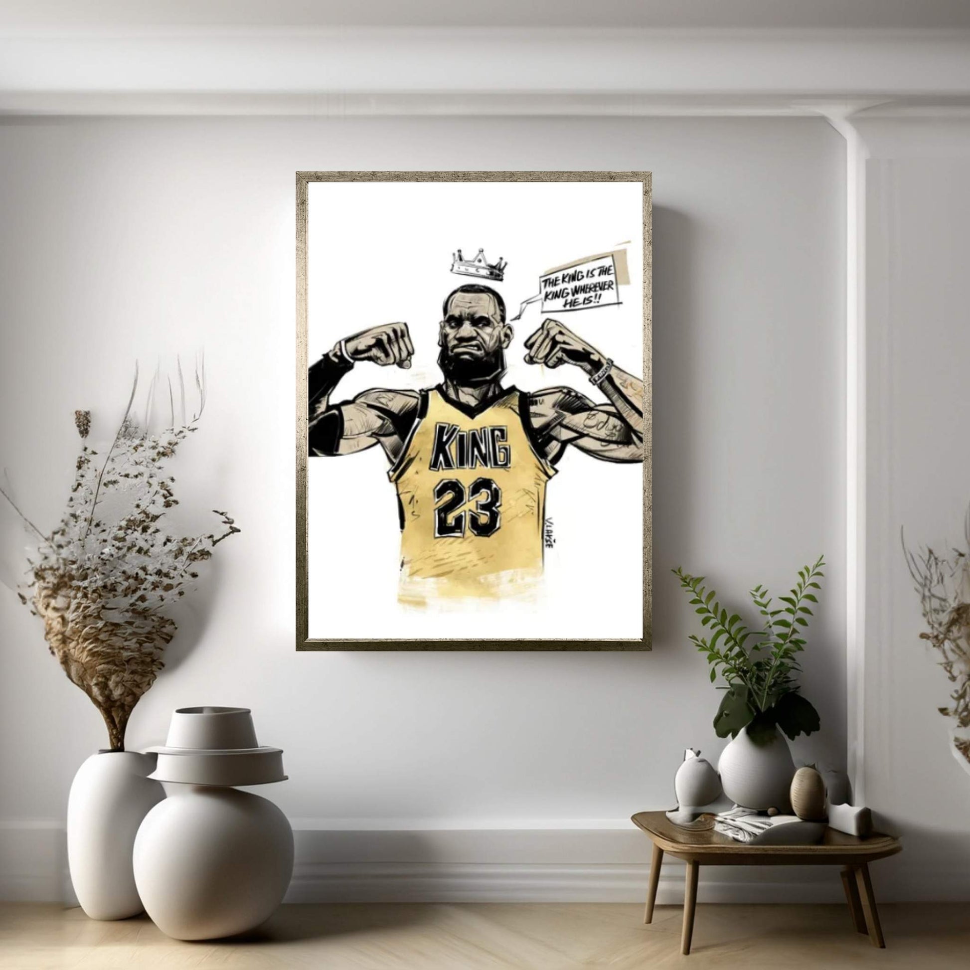 The King Is The King Wherever He Is Canvas Wall Art - Y Canvas