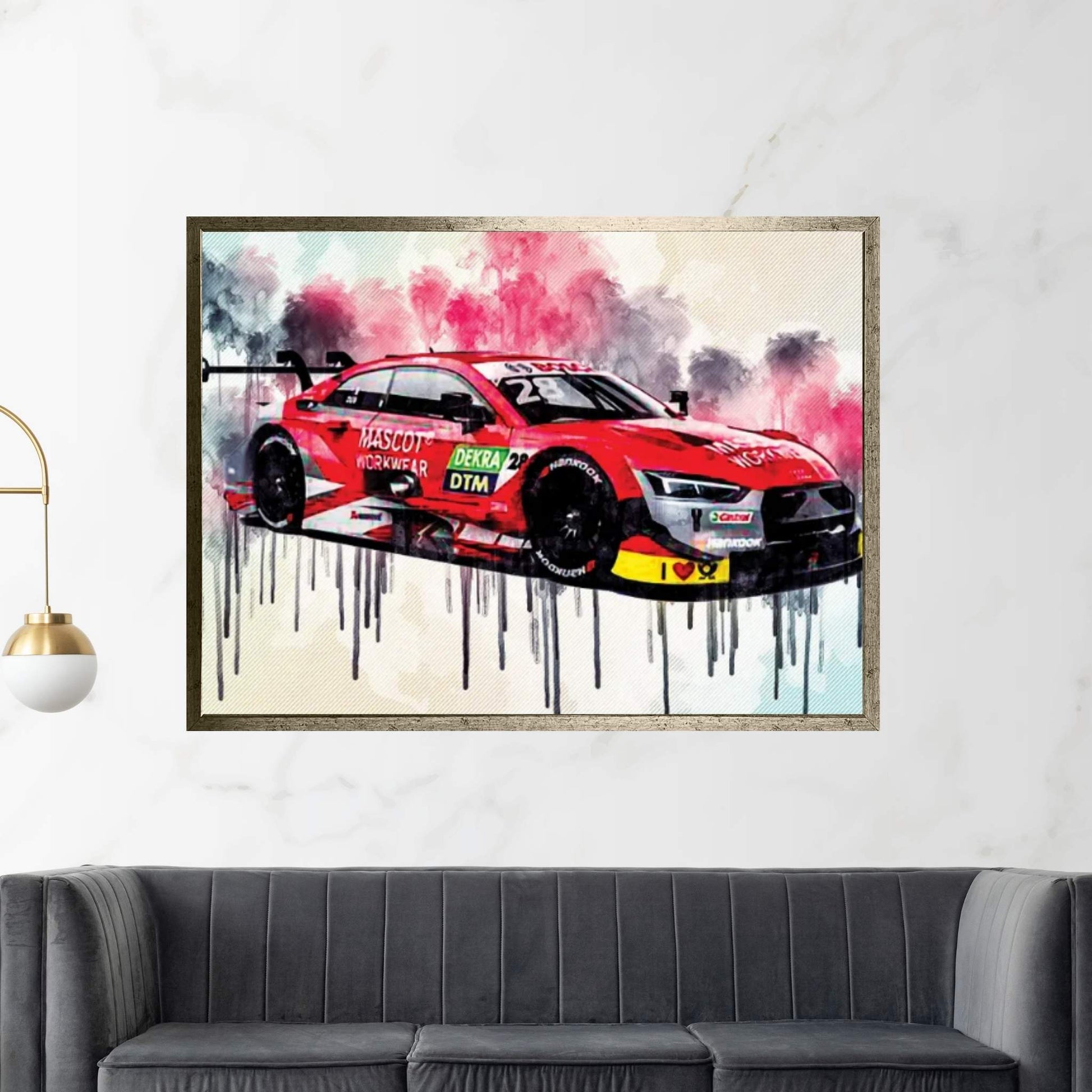 Audi Rs5 Dtm Loic Duval Racing Car Dtm Tuning Rs5 Canvas Wall Art - Y Canvas