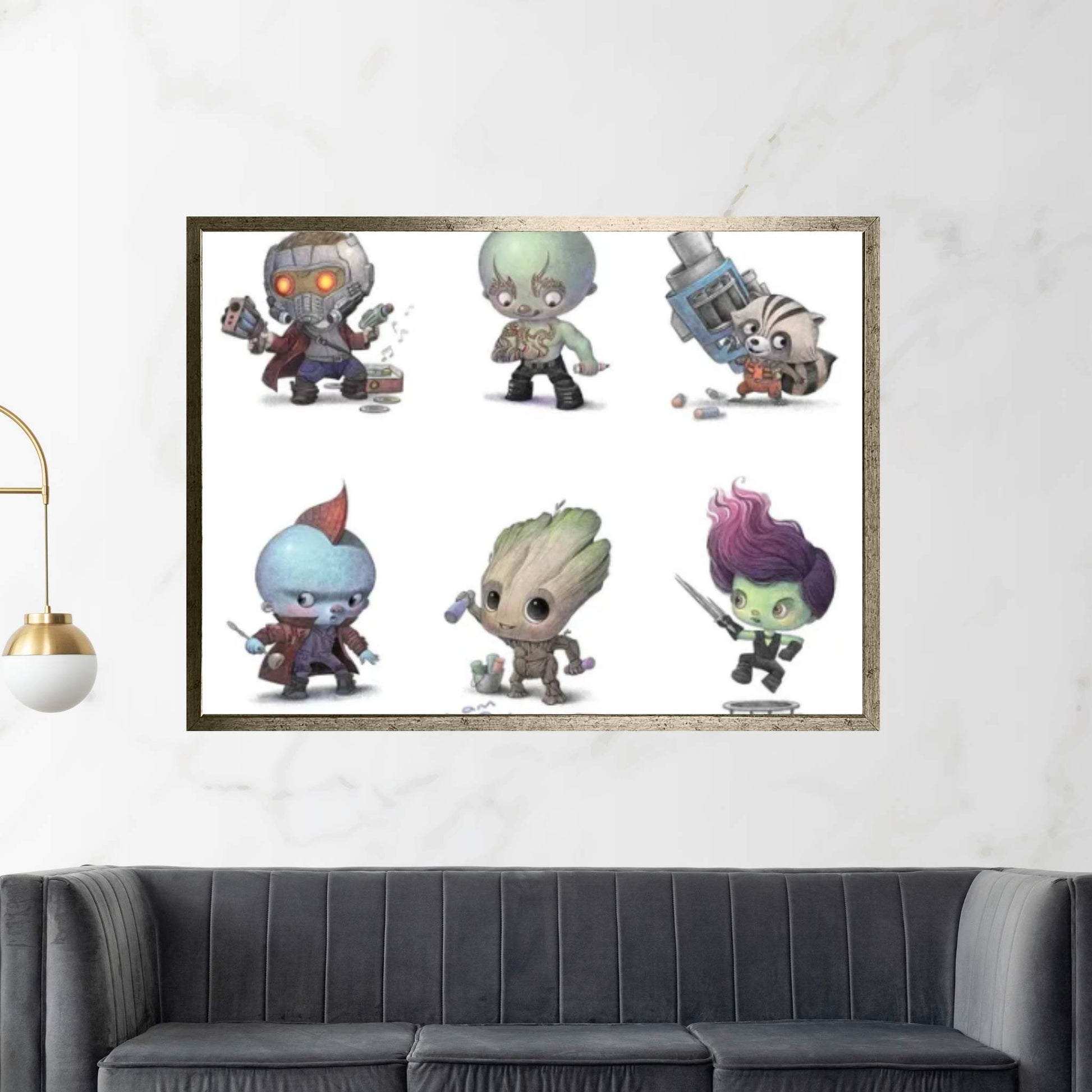 Character Families Canvas Wall Art - Y Canvas