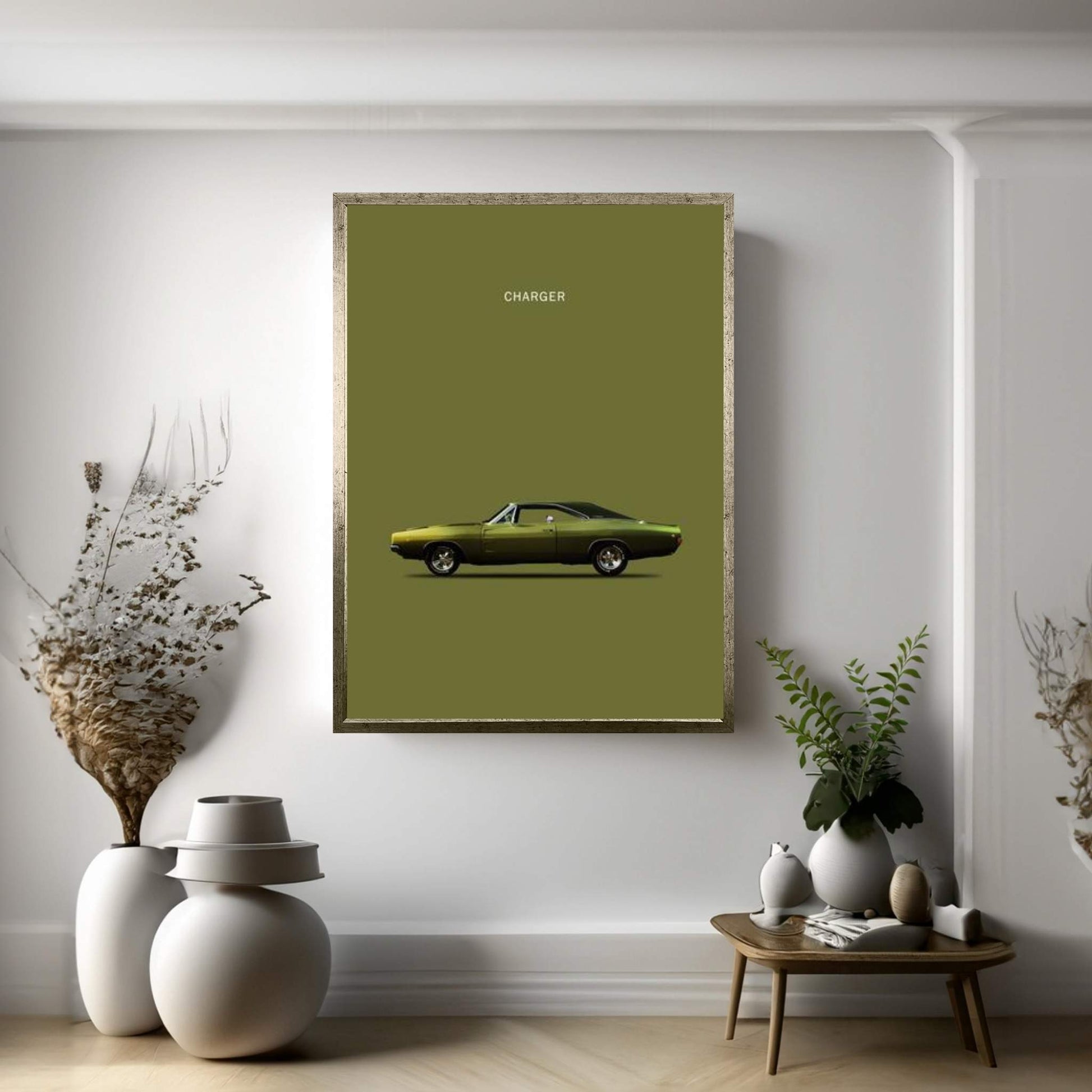 Dodge Charger Canvas Wall Art - Y Canvas