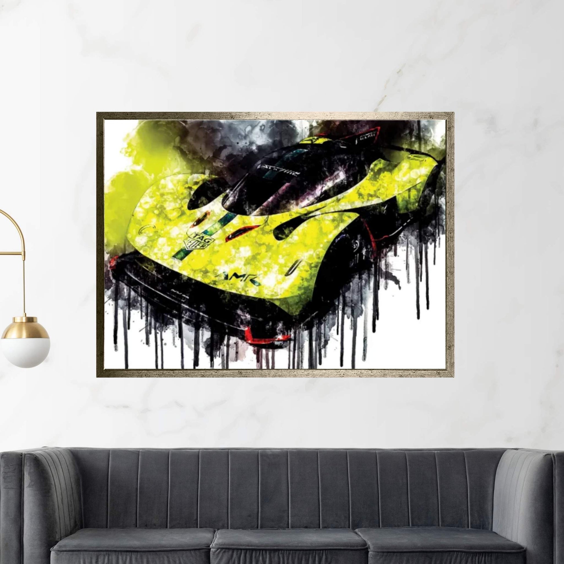 2018 Aston Martin Valkyrie AMR Pro Canvas Wall Art - Y Canvas