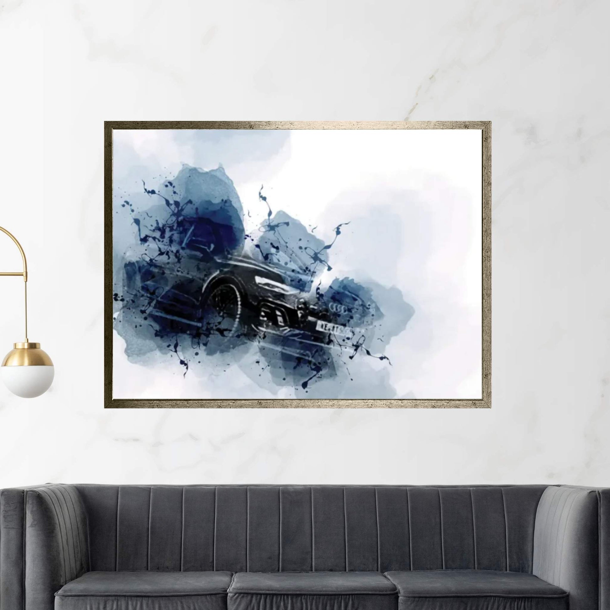 Abt Audi Q5 Sportback Exterior Black Canvas Wall Art - Y Canvas