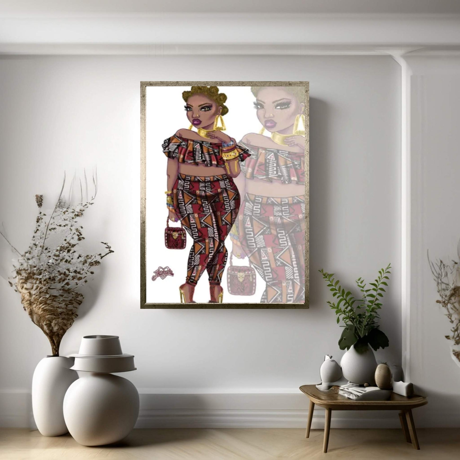 Wakanda Fashion IV Canvas Wall Art - Y Canvas