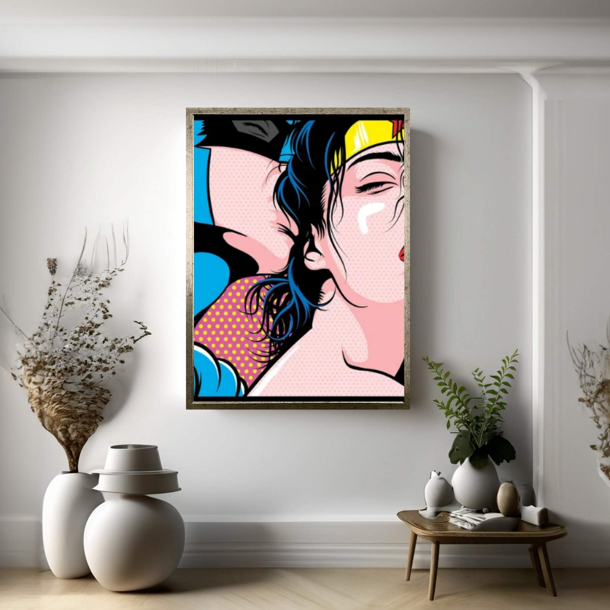 Heroes Love V Canvas Wall Art - Y Canvas