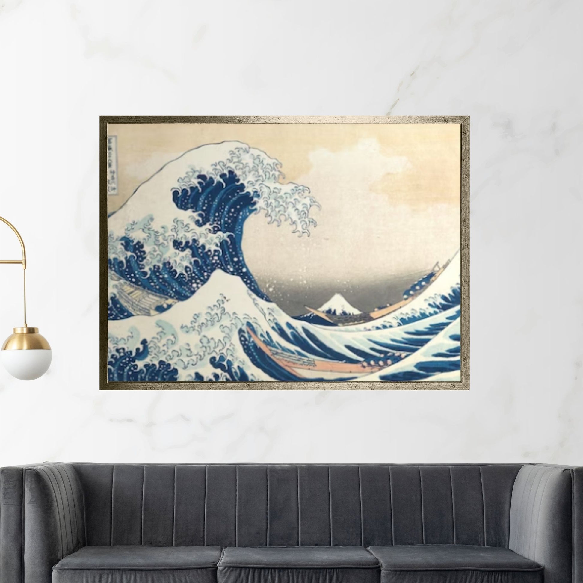 The Great Wave, Wall Tapestry, Off Kanagawa, Wave off Kanagawa, Hokusai Canvas Wall Art - Y Canvas