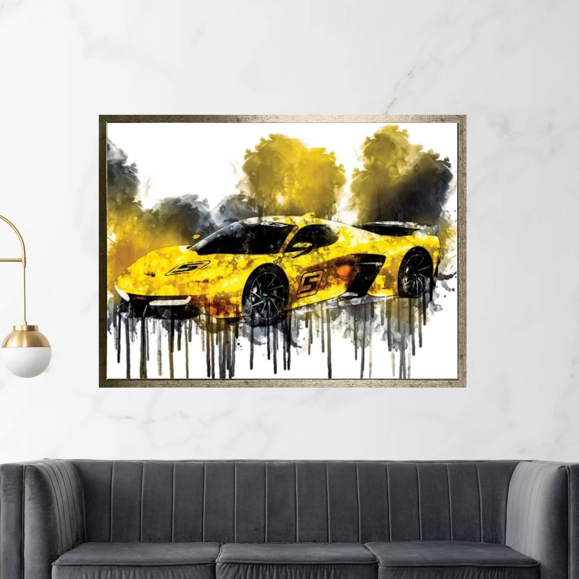 2017 Fittipaldi EF7 Vision Gran Turismo Canvas Wall Art - Y Canvas