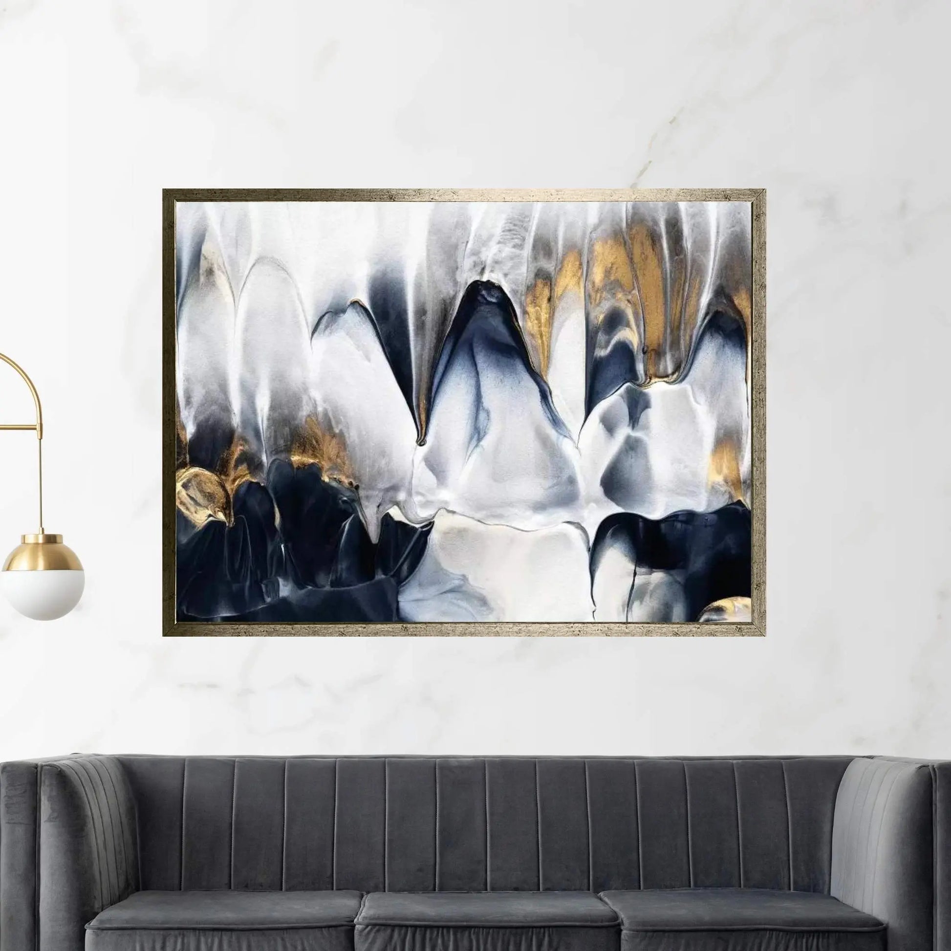 Abstract Flow II Canvas Wall Art - Y Canvas