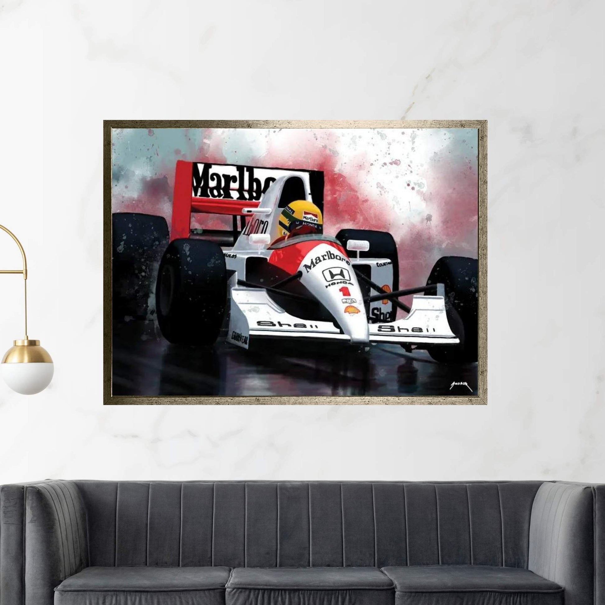 1991 Senna Canvas Wall Art - Y Canvas