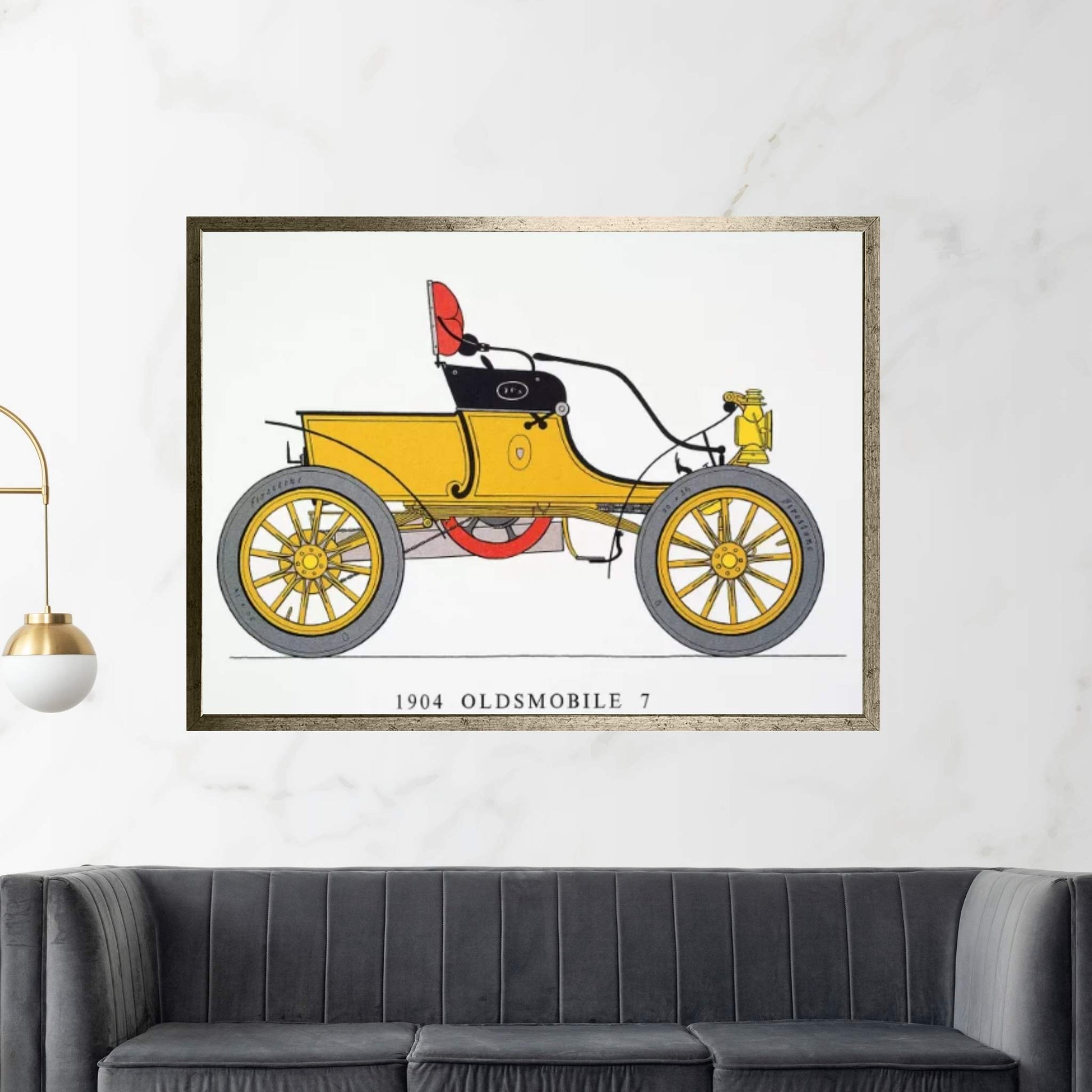 Auto: Oldsmobile, 1904 Canvas Wall Art - Y Canvas