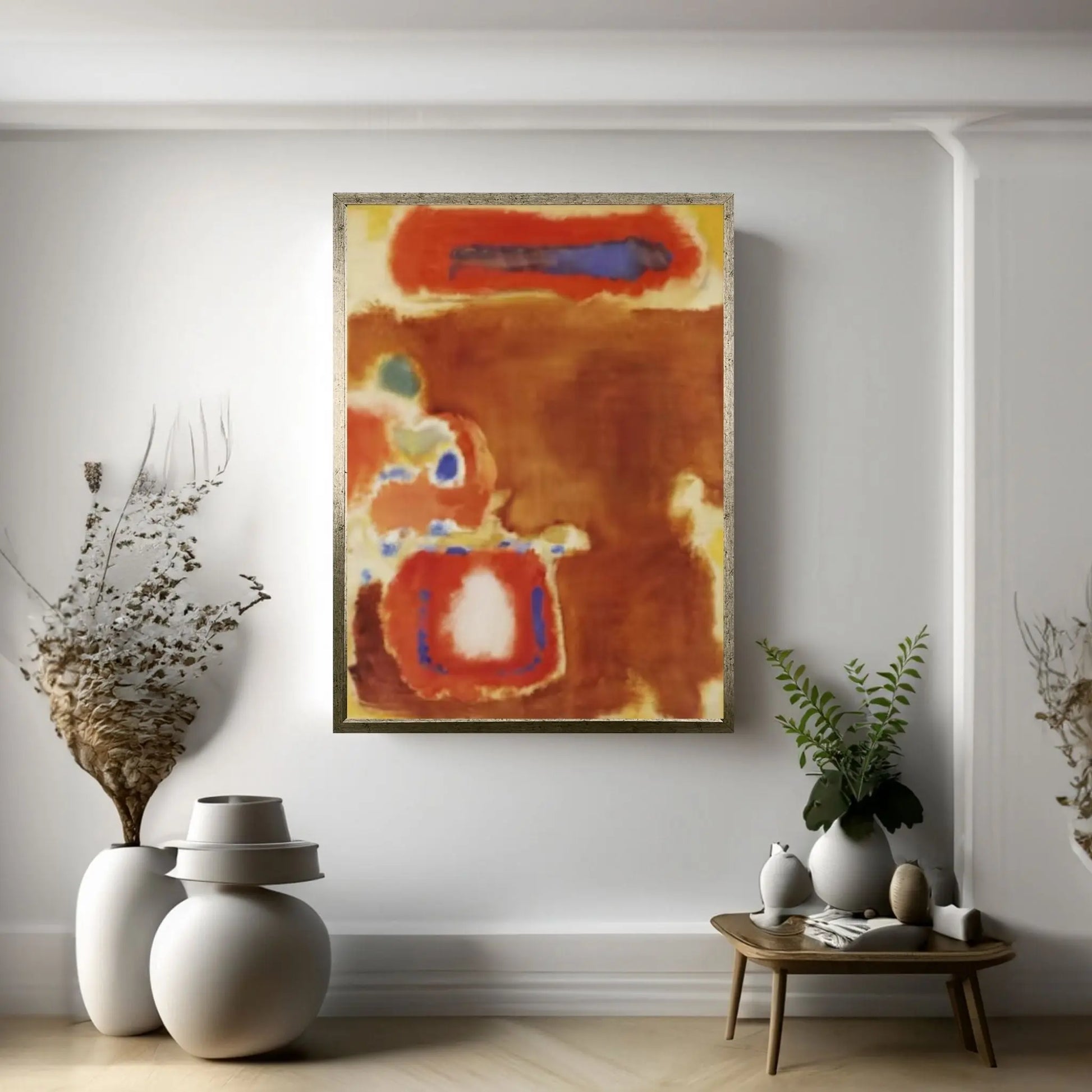 Mark Rothko Print Exhibition Canvas Wall Art,Red Exhibition Mark Rothko Art - Y Canvas