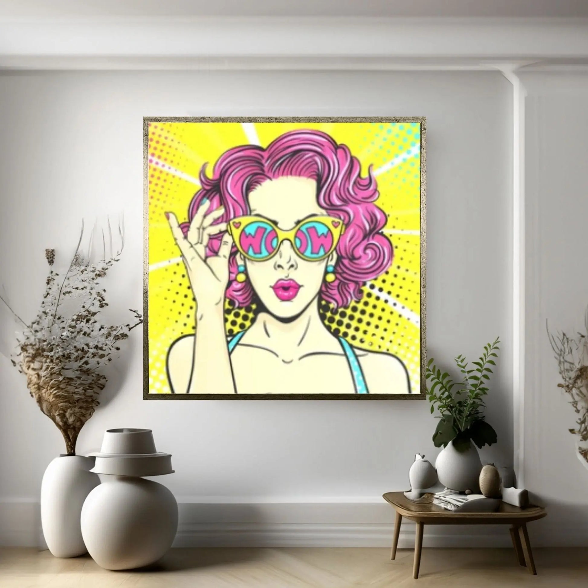 Pop Art Woman Wall Art, Comic Pop Art, Retro Comic - Y Canvas