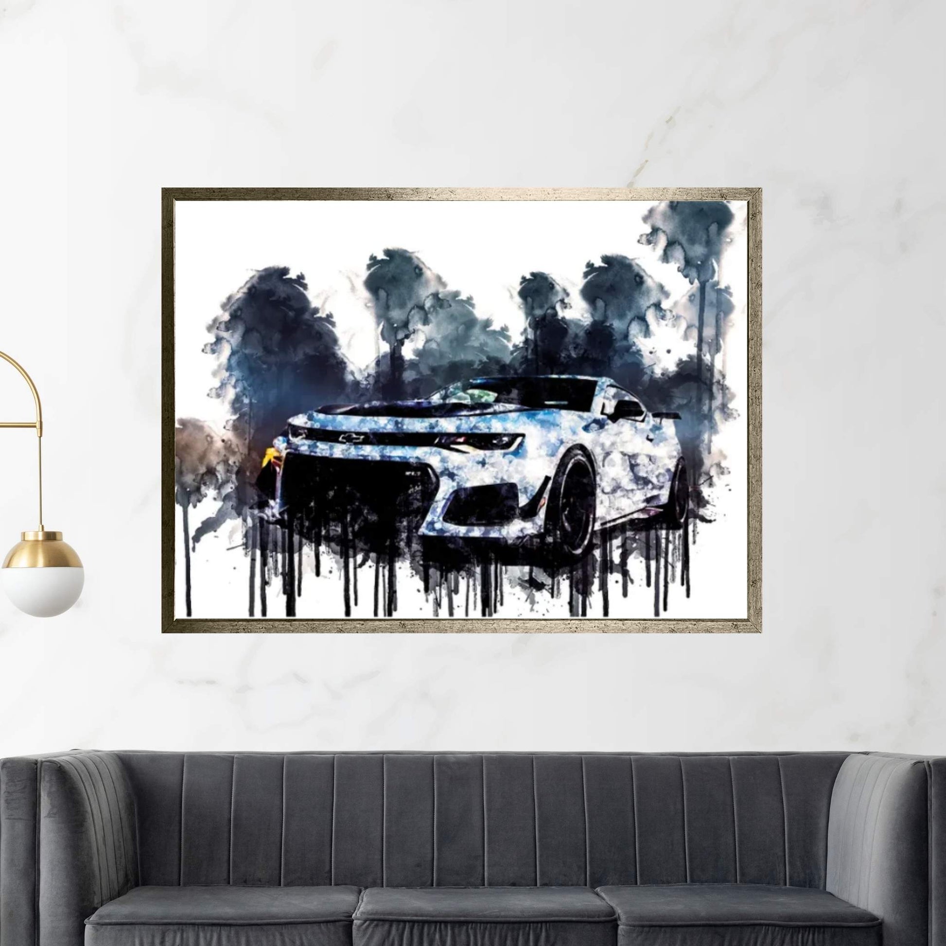 2018 Chevrolet Camaro ZL1 1LE Canvas Wall Art - Y Canvas