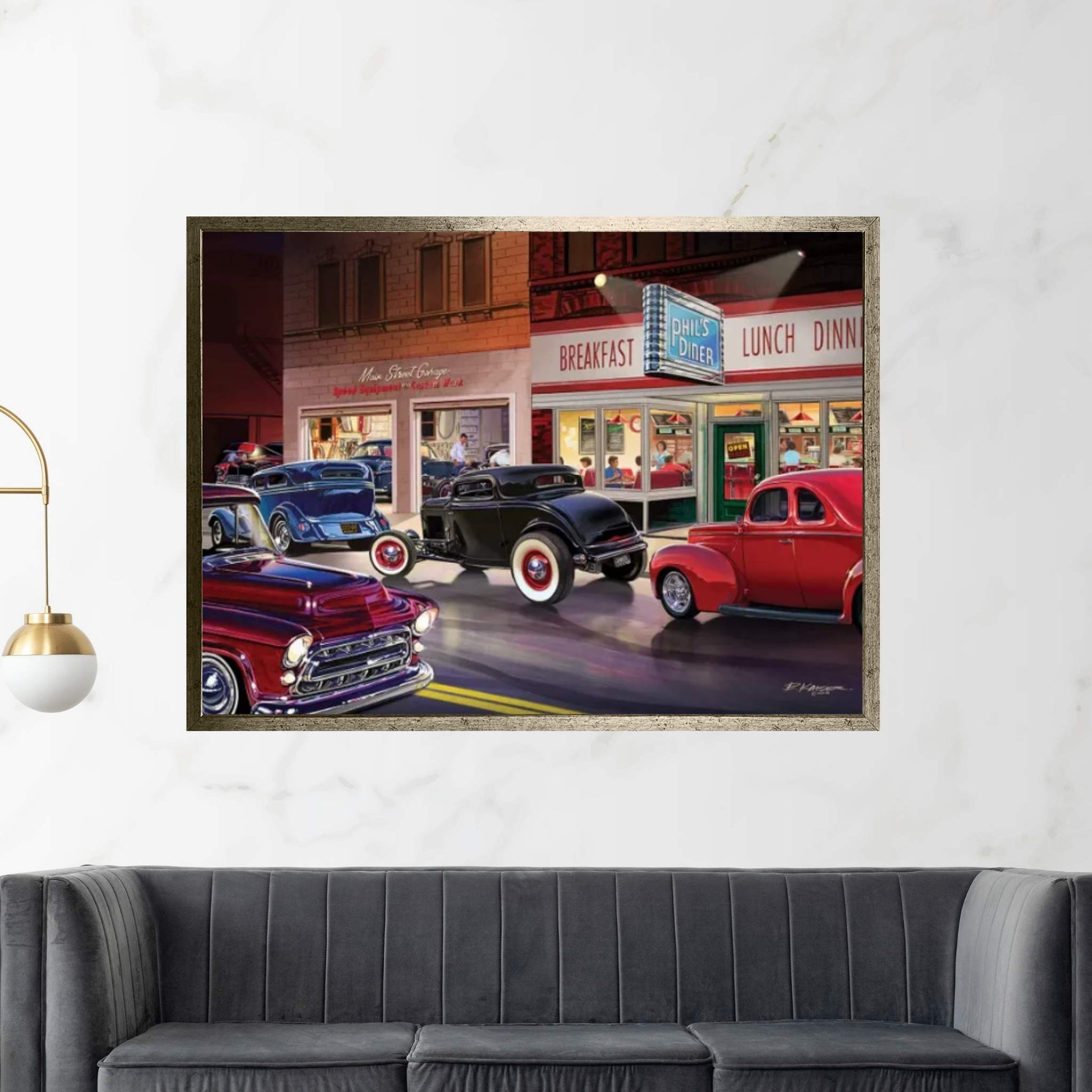 Phil's Diner Canvas Wall Art - Y Canvas