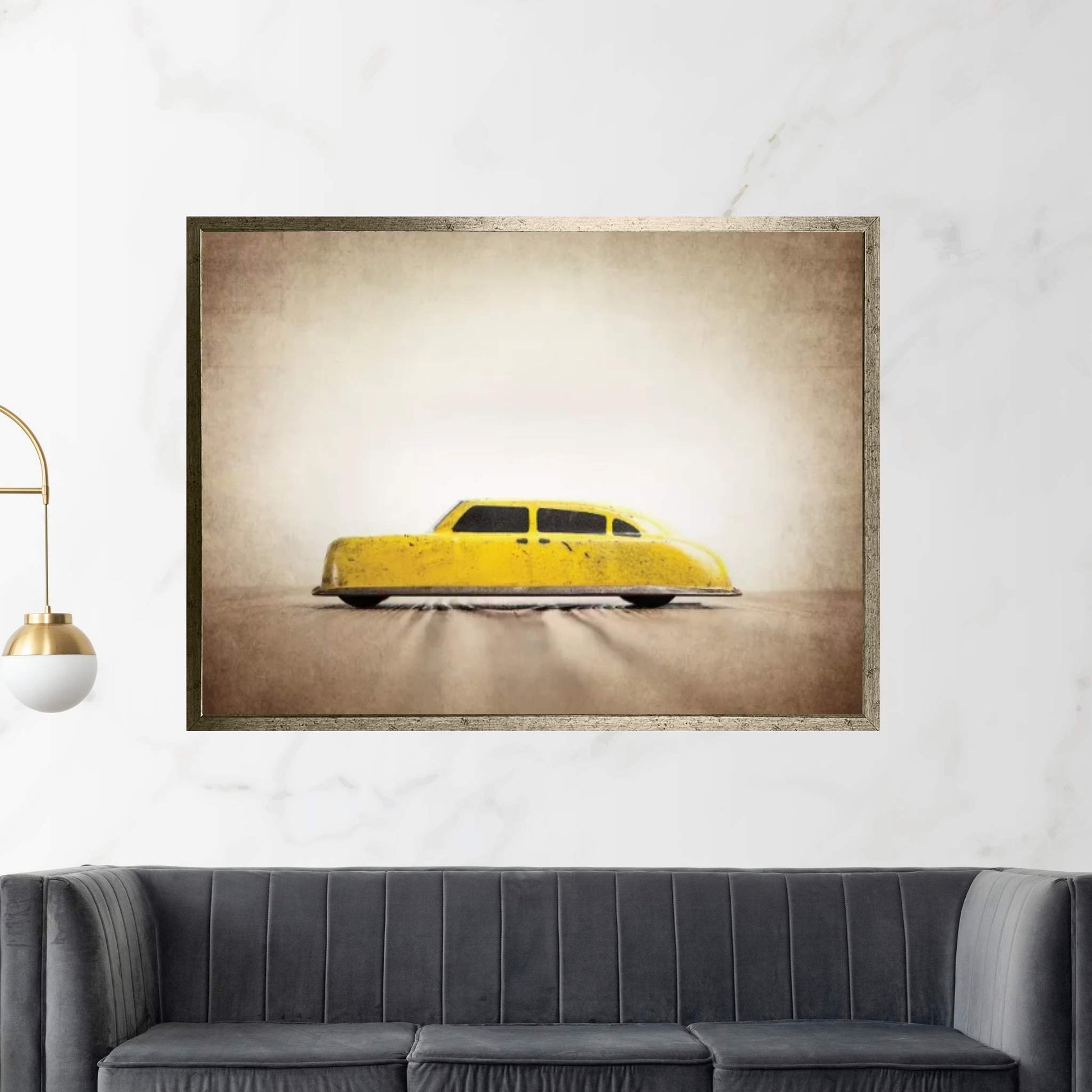 ARGO Yellow Taxi Canvas Wall Art - Y Canvas