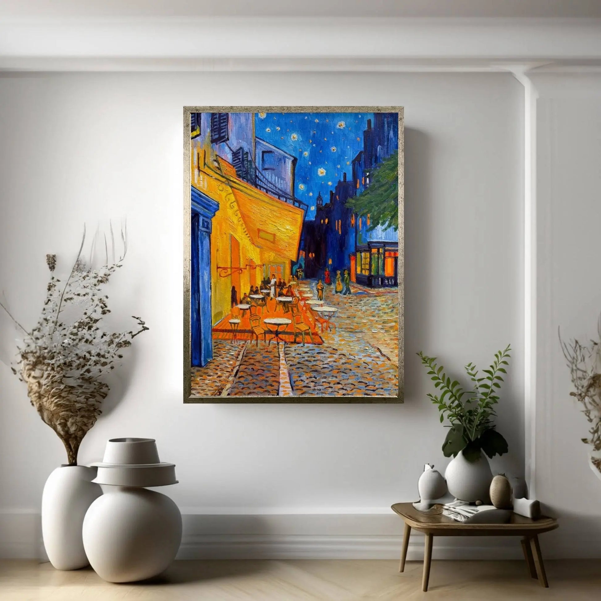 The Cafe Terrace on the Place du Forum (Café Terrace at Night) Canvas Wall Art - Y Canvas