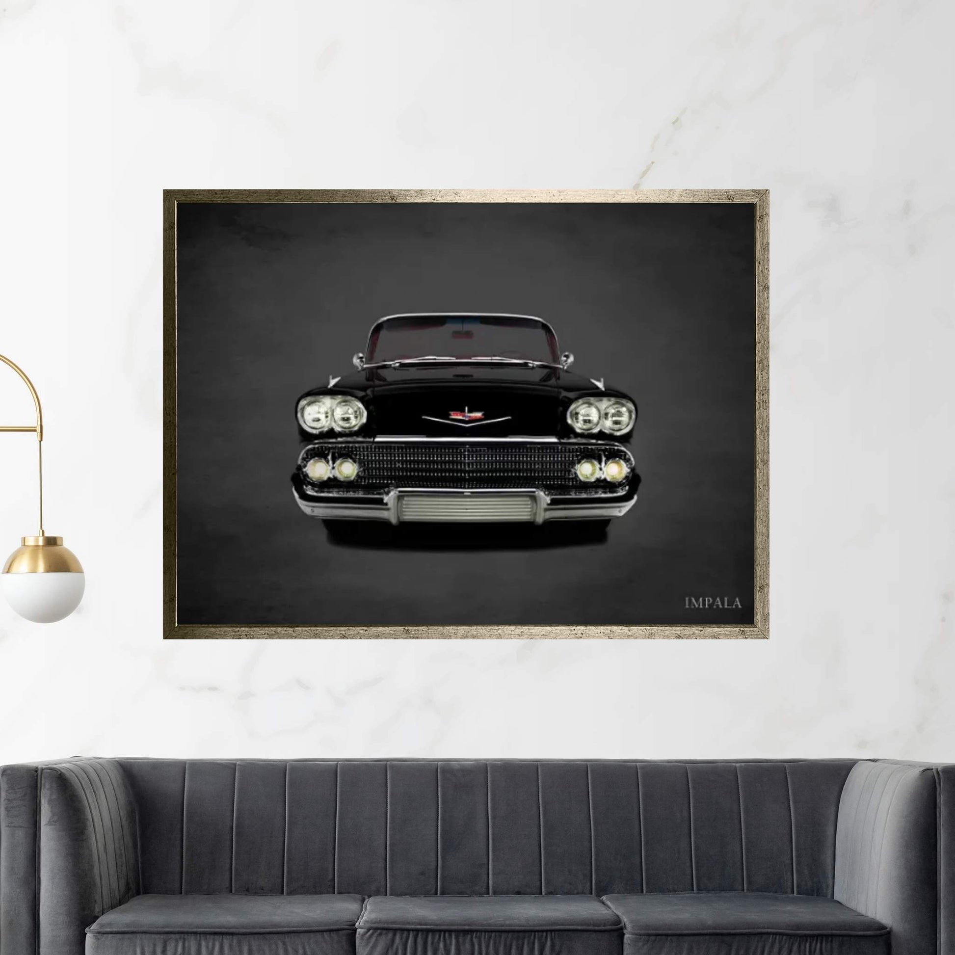 1958 Chevrolet Impala Canvas Wall Art - Y Canvas