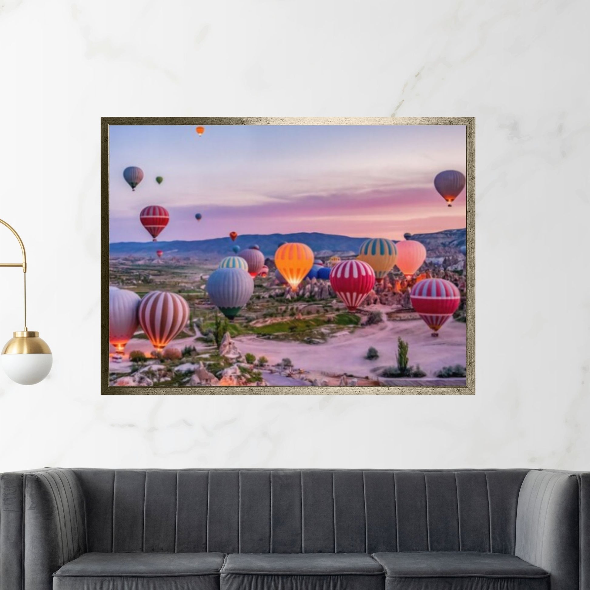 Cappadocia Landscape, Air Balloon Canvas, Landscape Canvas Wall Art - Y Canvas