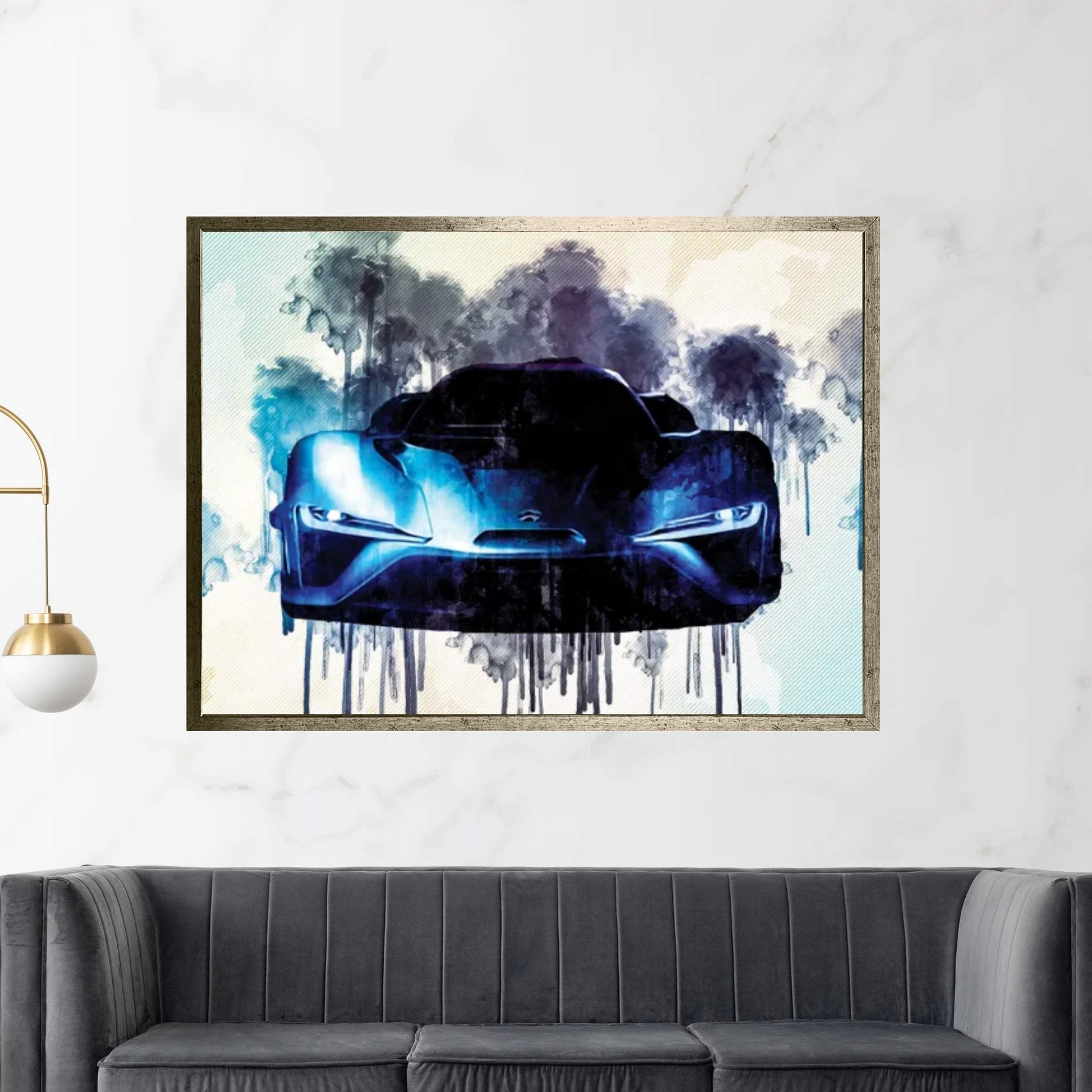 Nio Ep9 2019 Front View Exterior Hypercar Luxury Canvas Wall Art - Y Canvas