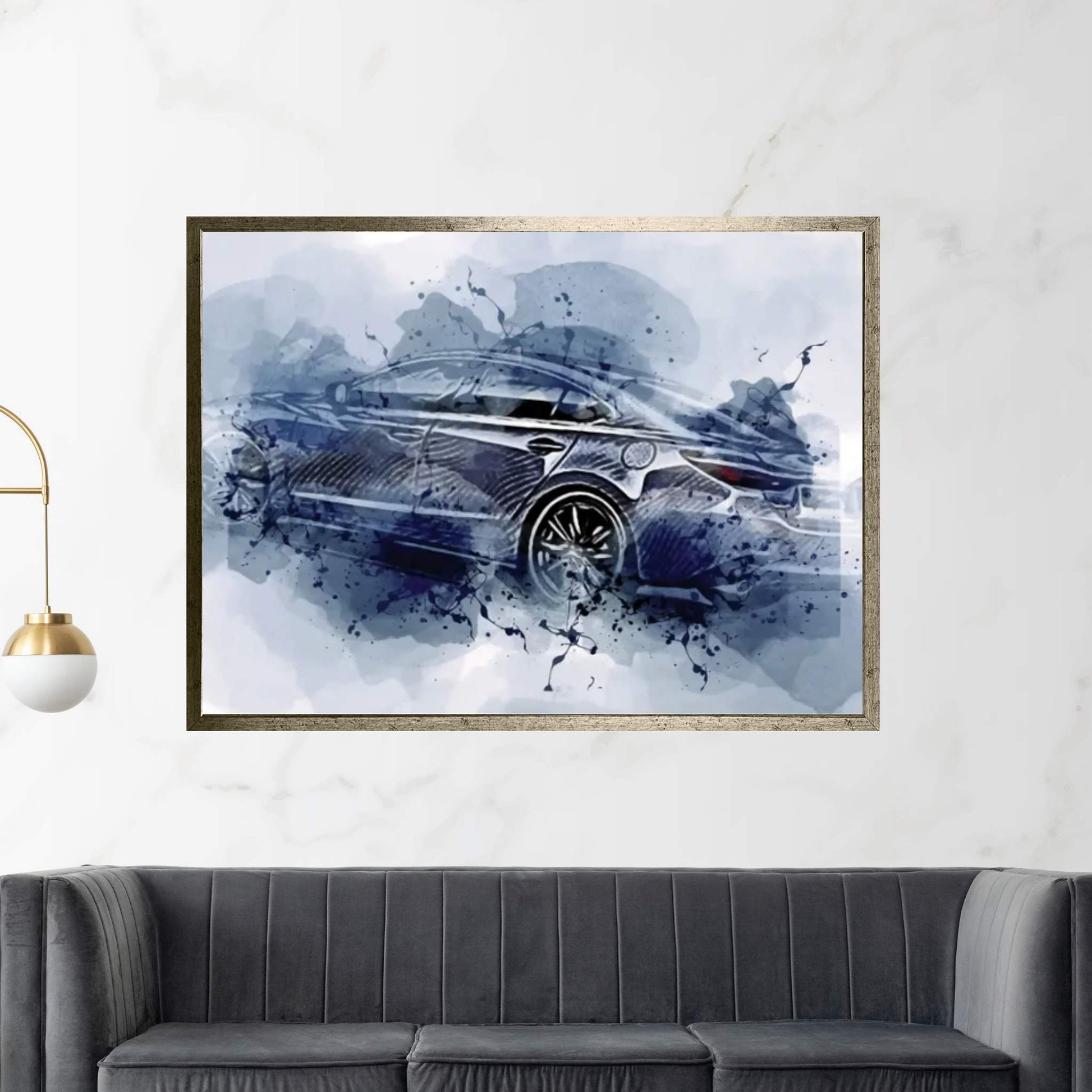 Mazda VI Abstract Cars Canvas Wall Art - Y Canvas