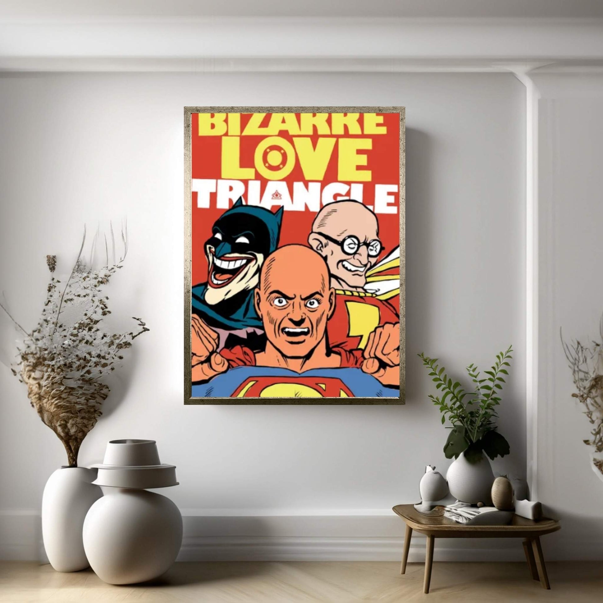 Bizarre Love Triangle Canvas Wall Art - Y Canvas