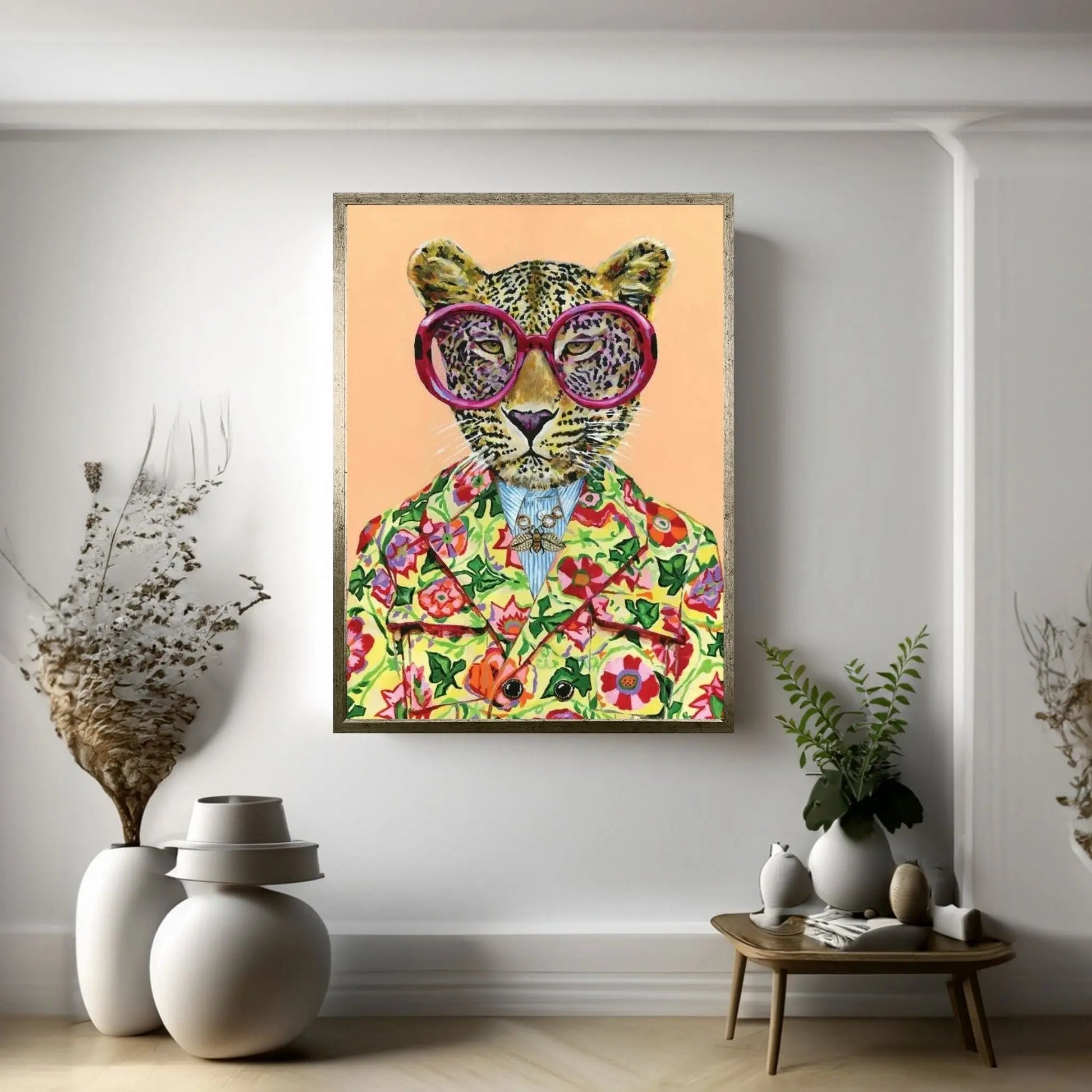 Gucci Leopard Canvas Wall Art - Y Canvas