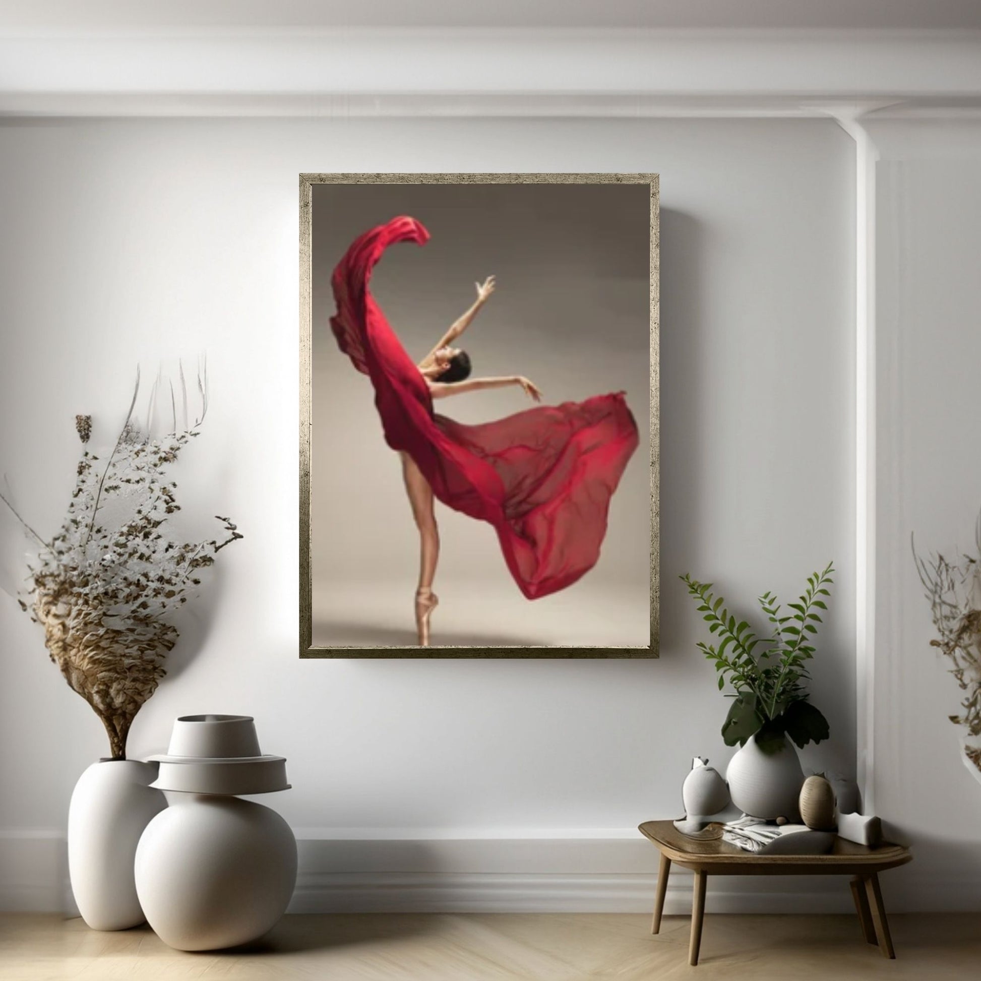 Large Ballerina Canvas Painting, Dancing Girl Oil Painting - Y Canvas