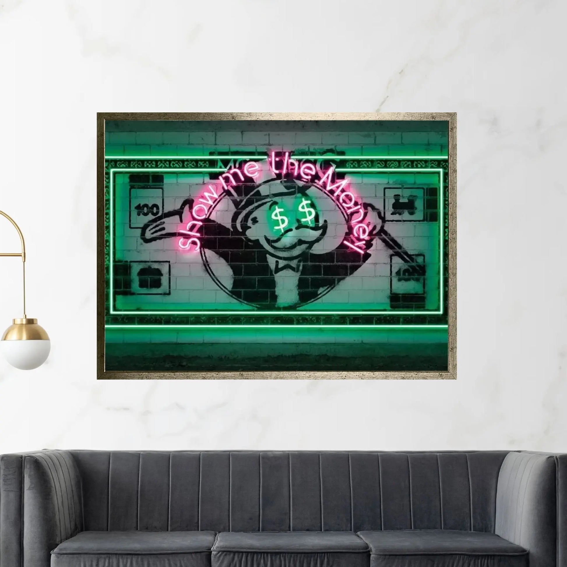 Show Me The Money Canvas Wall Art - Y Canvas