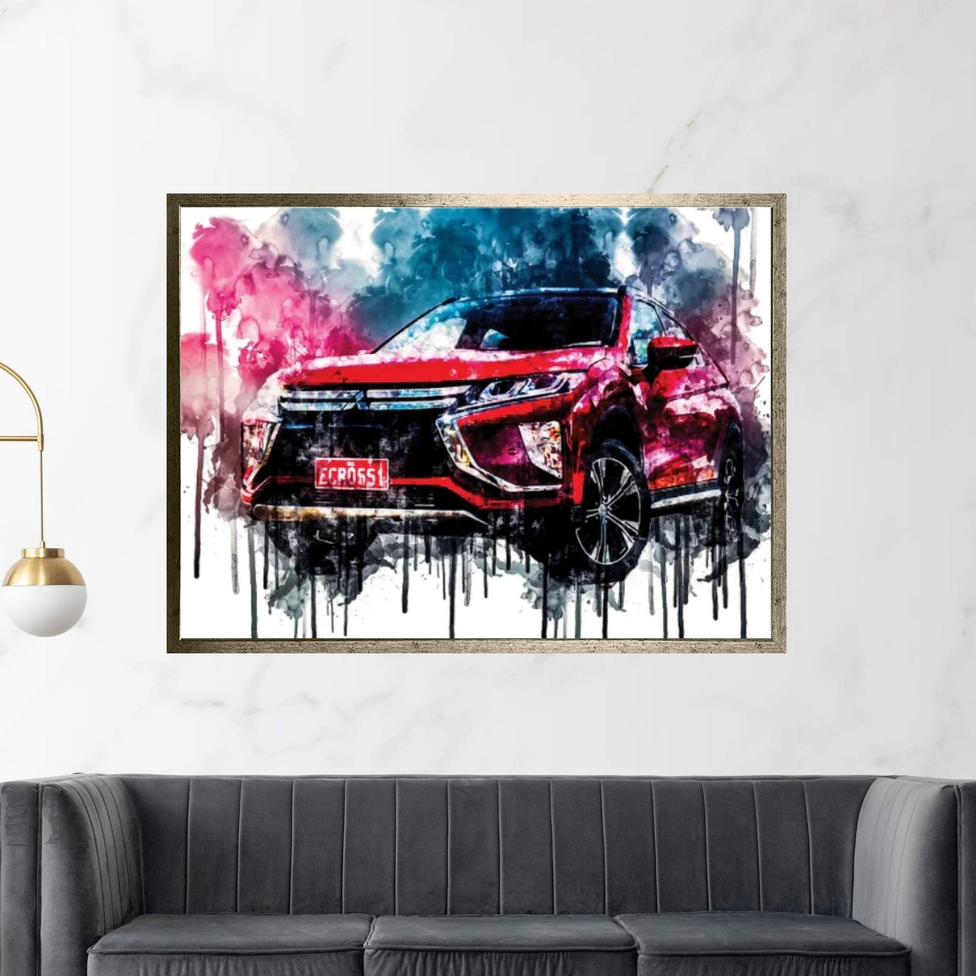 Car 2018 Mitsubishi Eclipse Cross Exceed Canvas Wall Art - Y Canvas