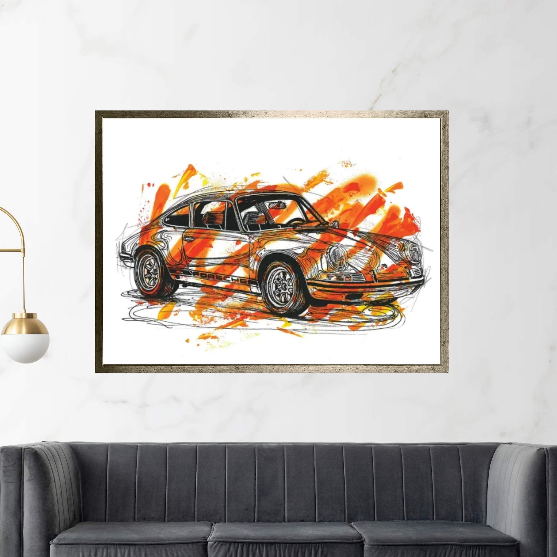 Porsche 911 ST 1970 Canvas Wall Art - Y Canvas