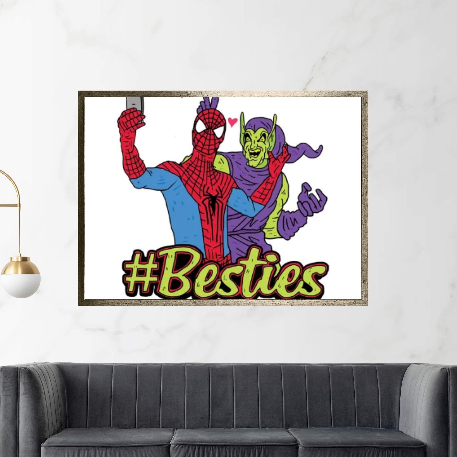 Spidey & Goblin Canvas Wall Art - Y Canvas