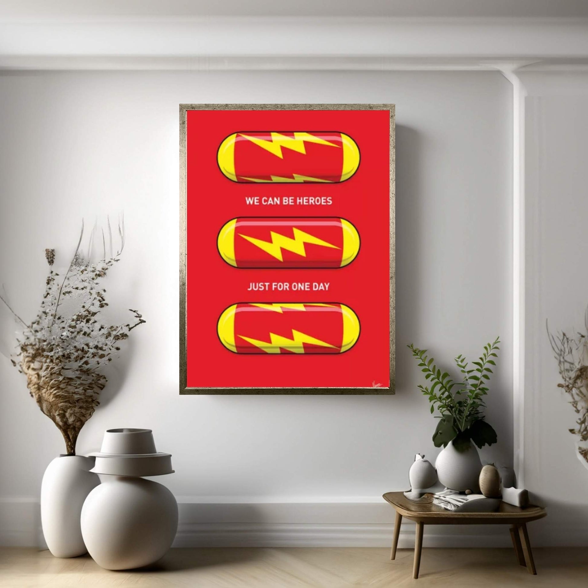 Superhero Pills The Flash Canvas Wall Art - Y Canvas